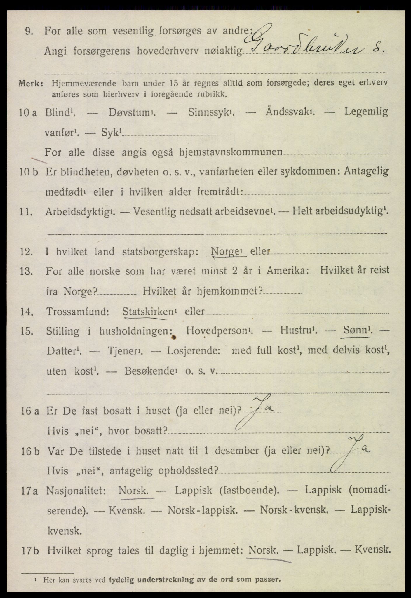 SAT, 1920 census for Skatval, 1920, p. 4414