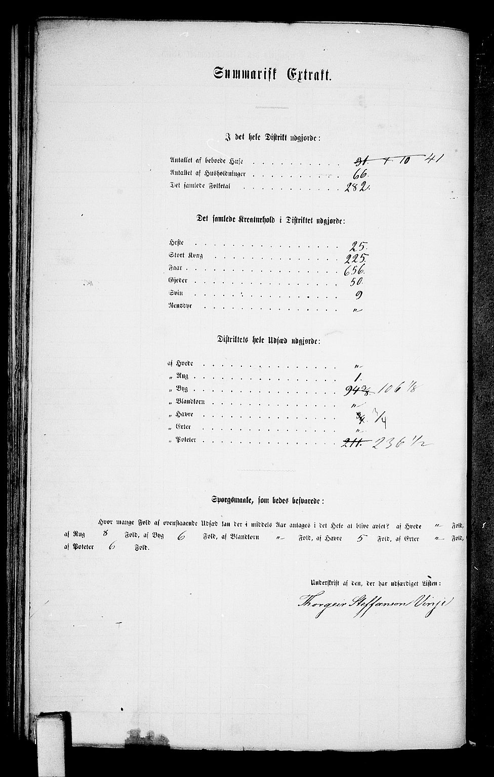 RA, 1865 census for Vinje, 1865, p. 26