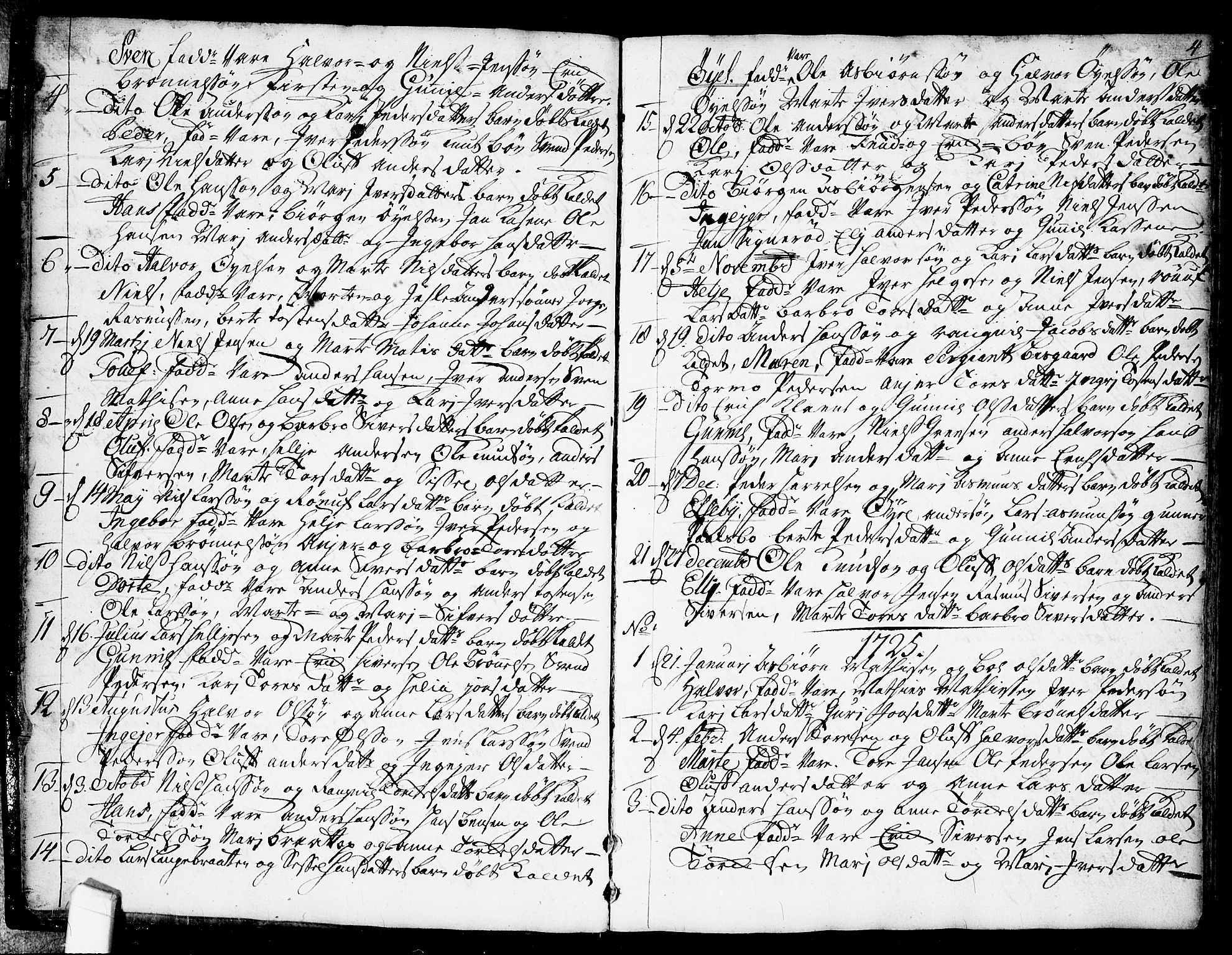 Idd prestekontor Kirkebøker, AV/SAO-A-10911/F/Fb/L0001: Parish register (official) no. II 1, 1720-1789, p. 4