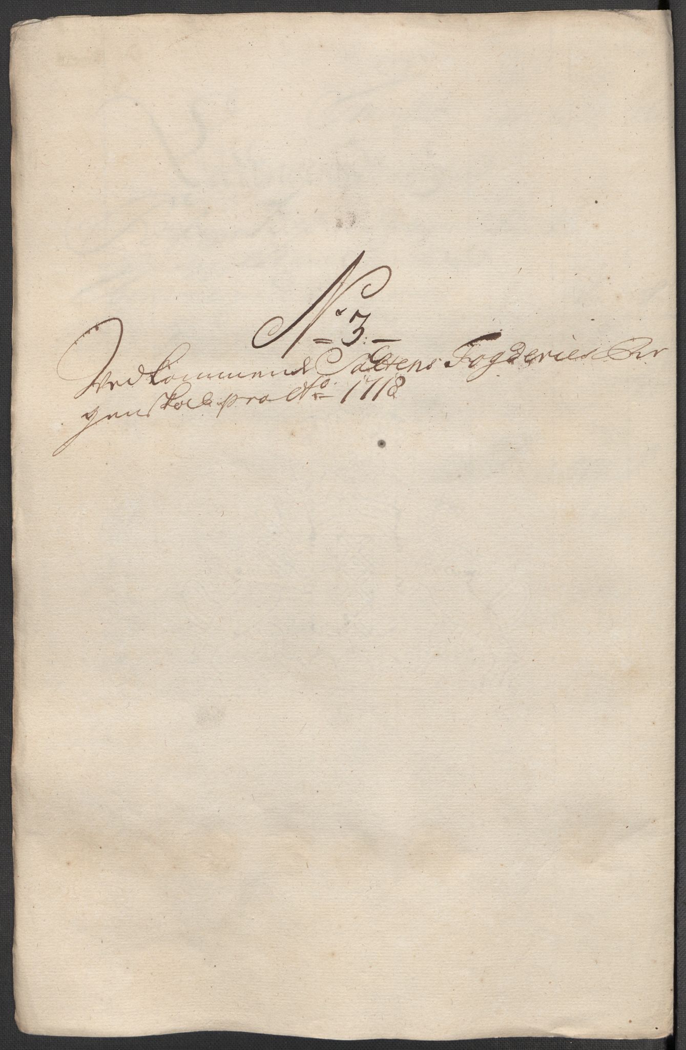 Rentekammeret inntil 1814, Reviderte regnskaper, Fogderegnskap, AV/RA-EA-4092/R66/L4588: Fogderegnskap Salten, 1718, p. 129