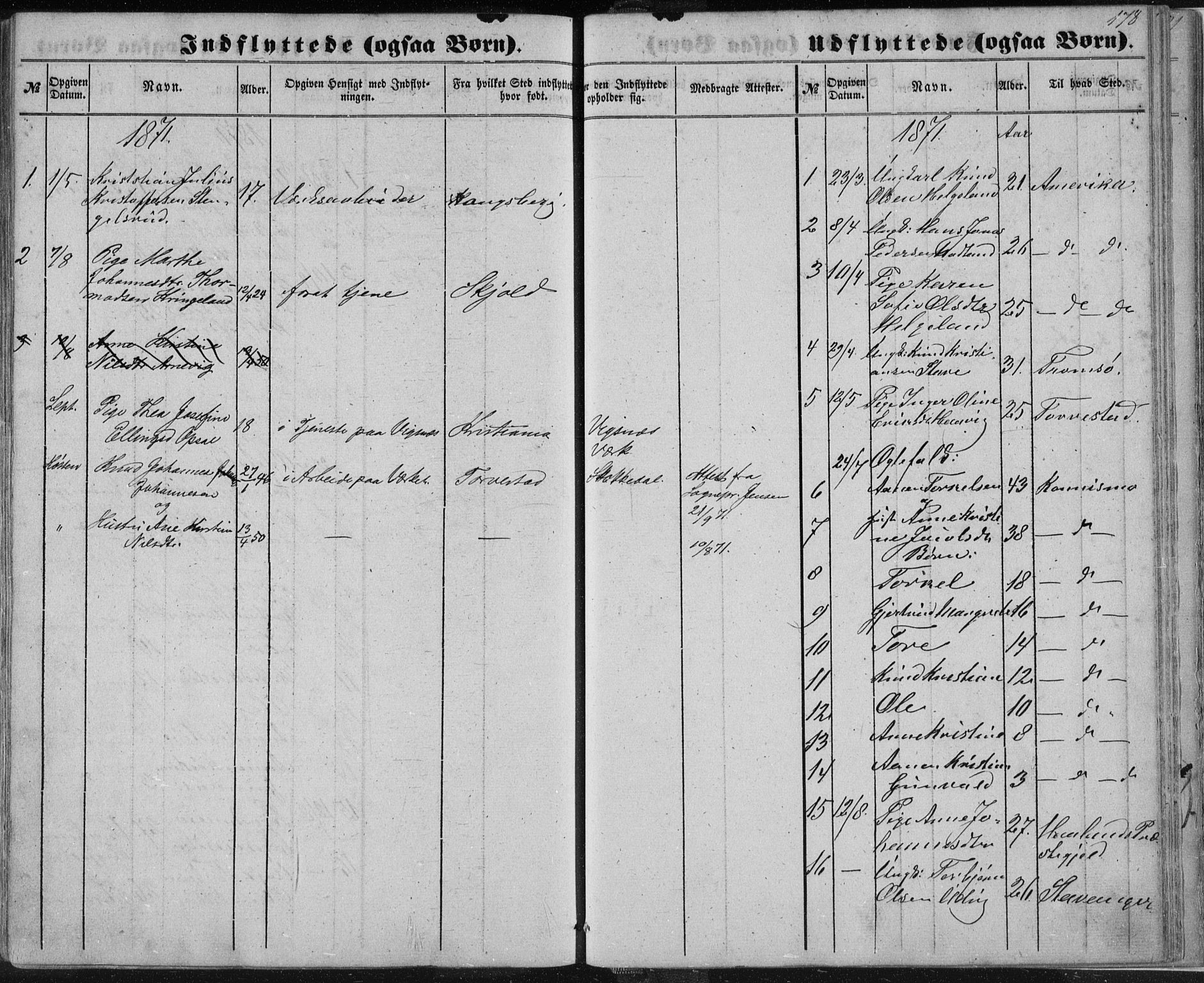 Avaldsnes sokneprestkontor, SAST/A -101851/H/Ha/Haa/L0010: Parish register (official) no. A 10, 1857-1876, p. 178