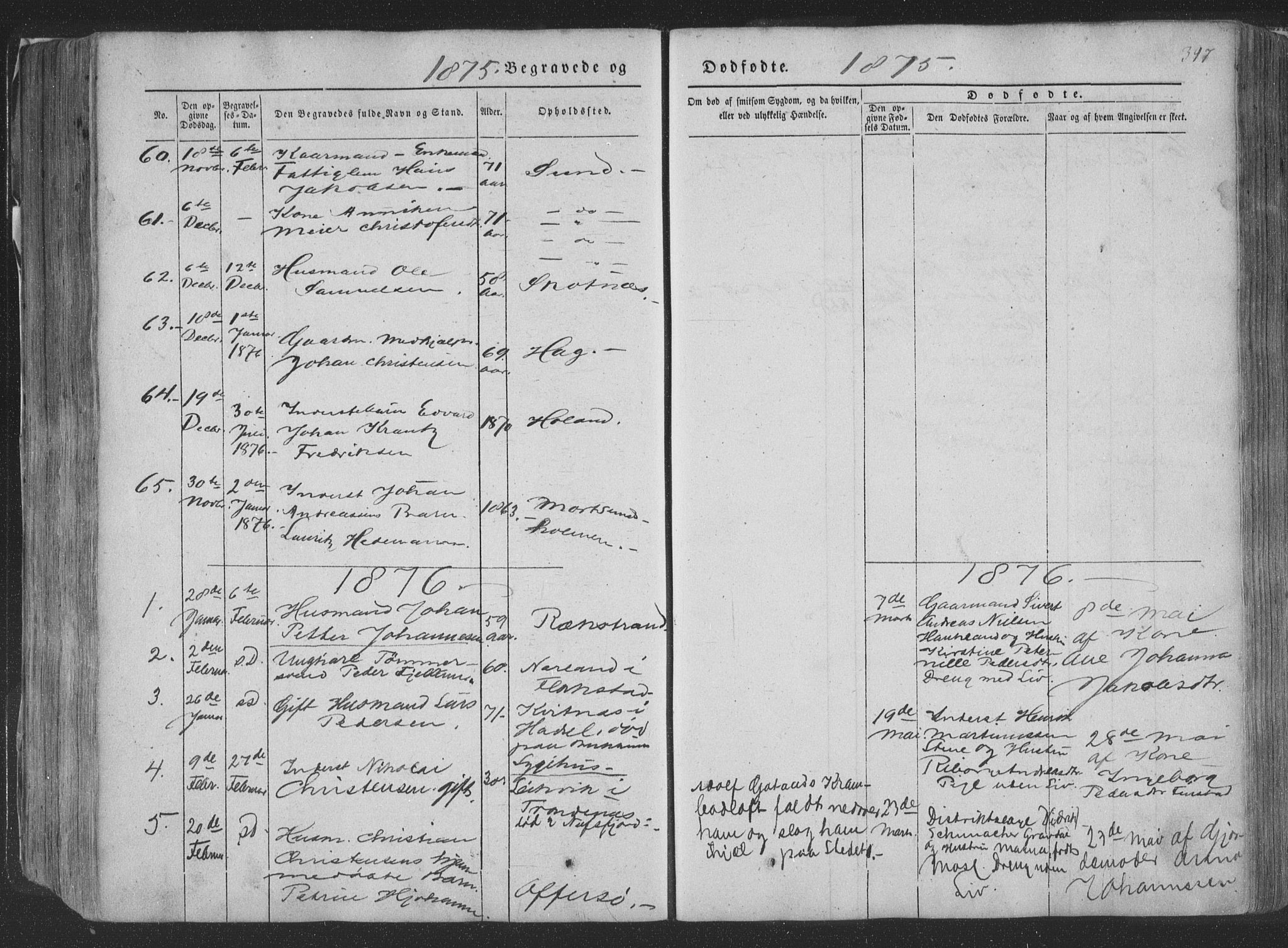 Ministerialprotokoller, klokkerbøker og fødselsregistre - Nordland, AV/SAT-A-1459/881/L1165: Parish register (copy) no. 881C02, 1854-1876, p. 397