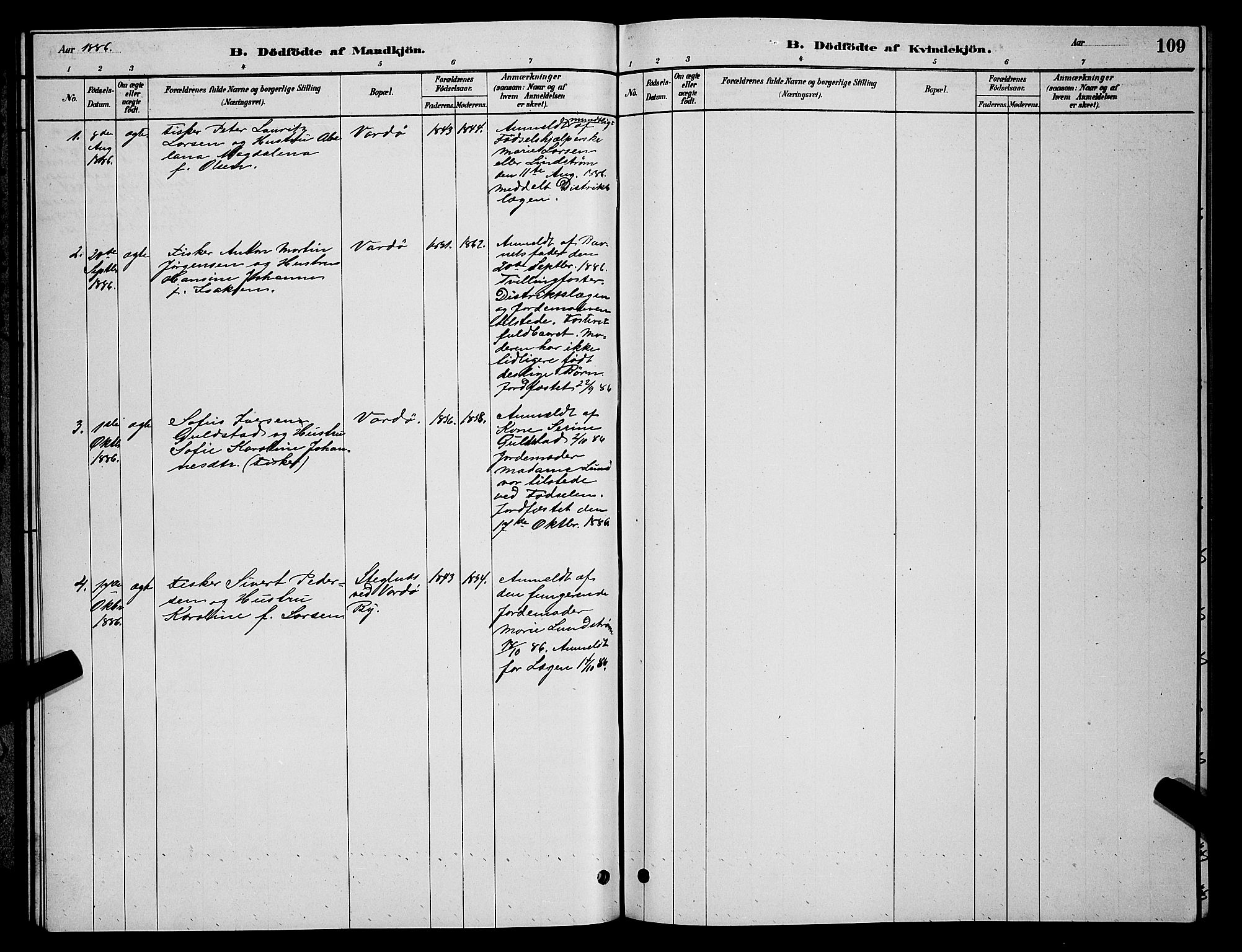 Vardø sokneprestkontor, AV/SATØ-S-1332/H/Hb/L0004klokker: Parish register (copy) no. 4, 1879-1887, p. 109