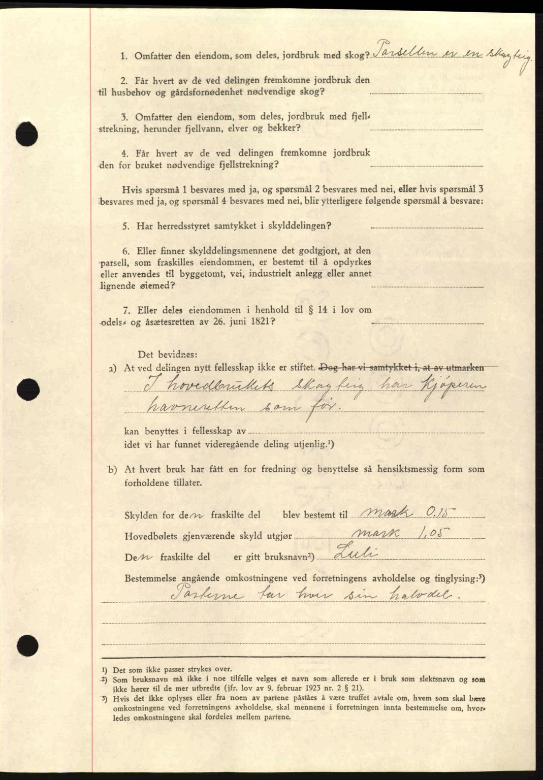 Nordmøre sorenskriveri, AV/SAT-A-4132/1/2/2Ca: Mortgage book no. A87, 1939-1940, Diary no: : 3289/1939