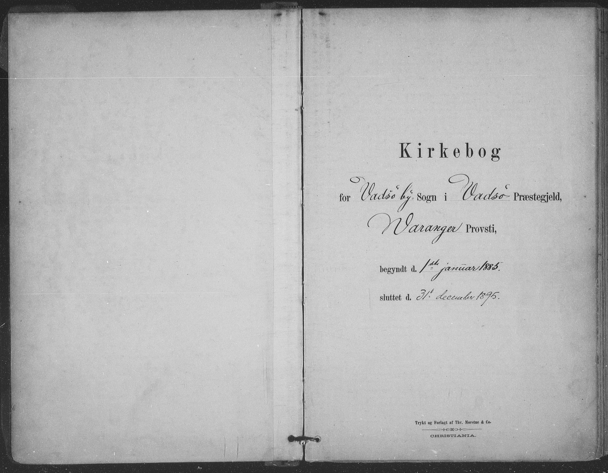 Vadsø sokneprestkontor, AV/SATØ-S-1325/H/Ha/L0006kirke: Parish register (official) no. 6, 1885-1895