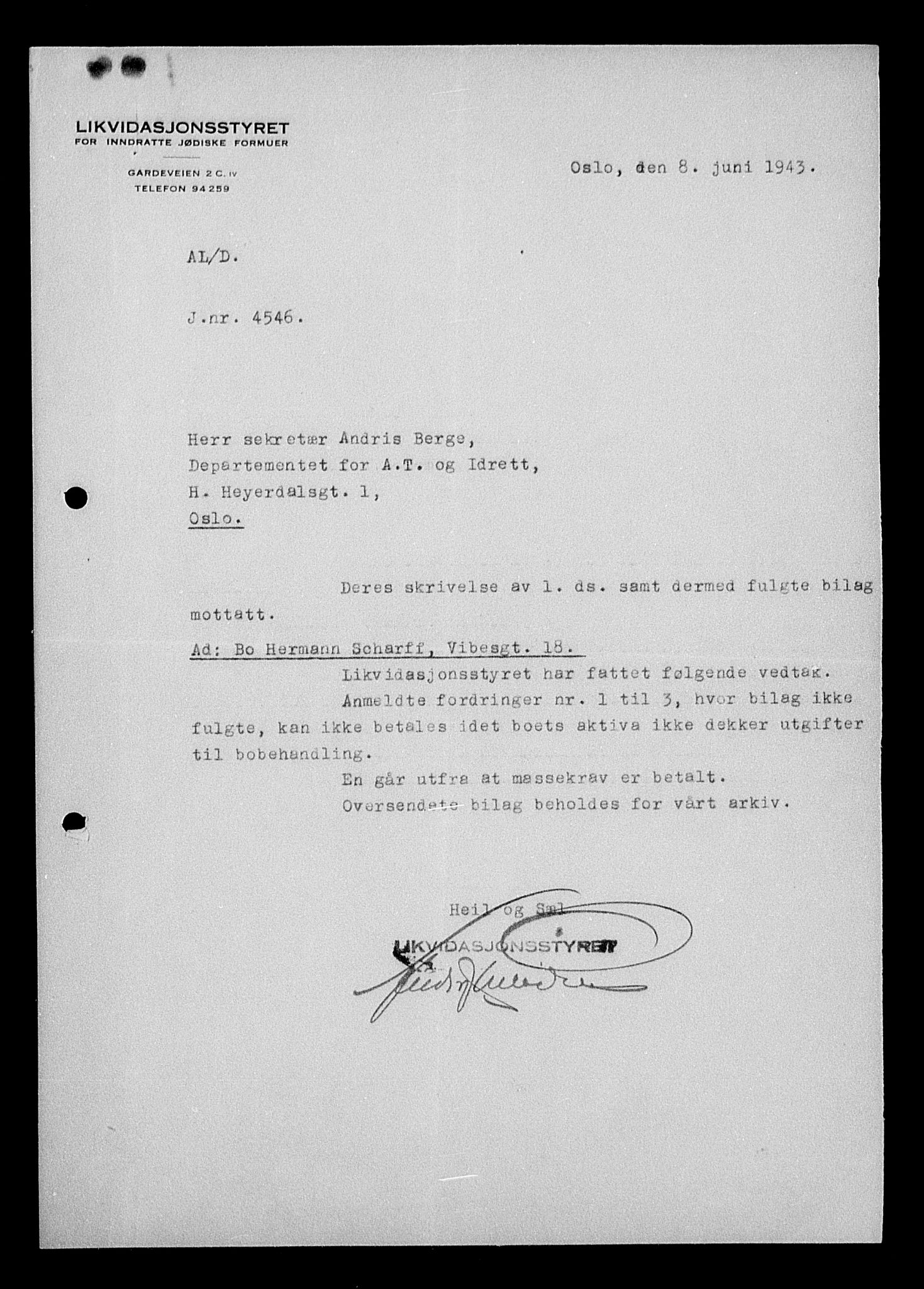 Justisdepartementet, Tilbakeføringskontoret for inndratte formuer, AV/RA-S-1564/H/Hc/Hcc/L0978: --, 1945-1947, p. 39