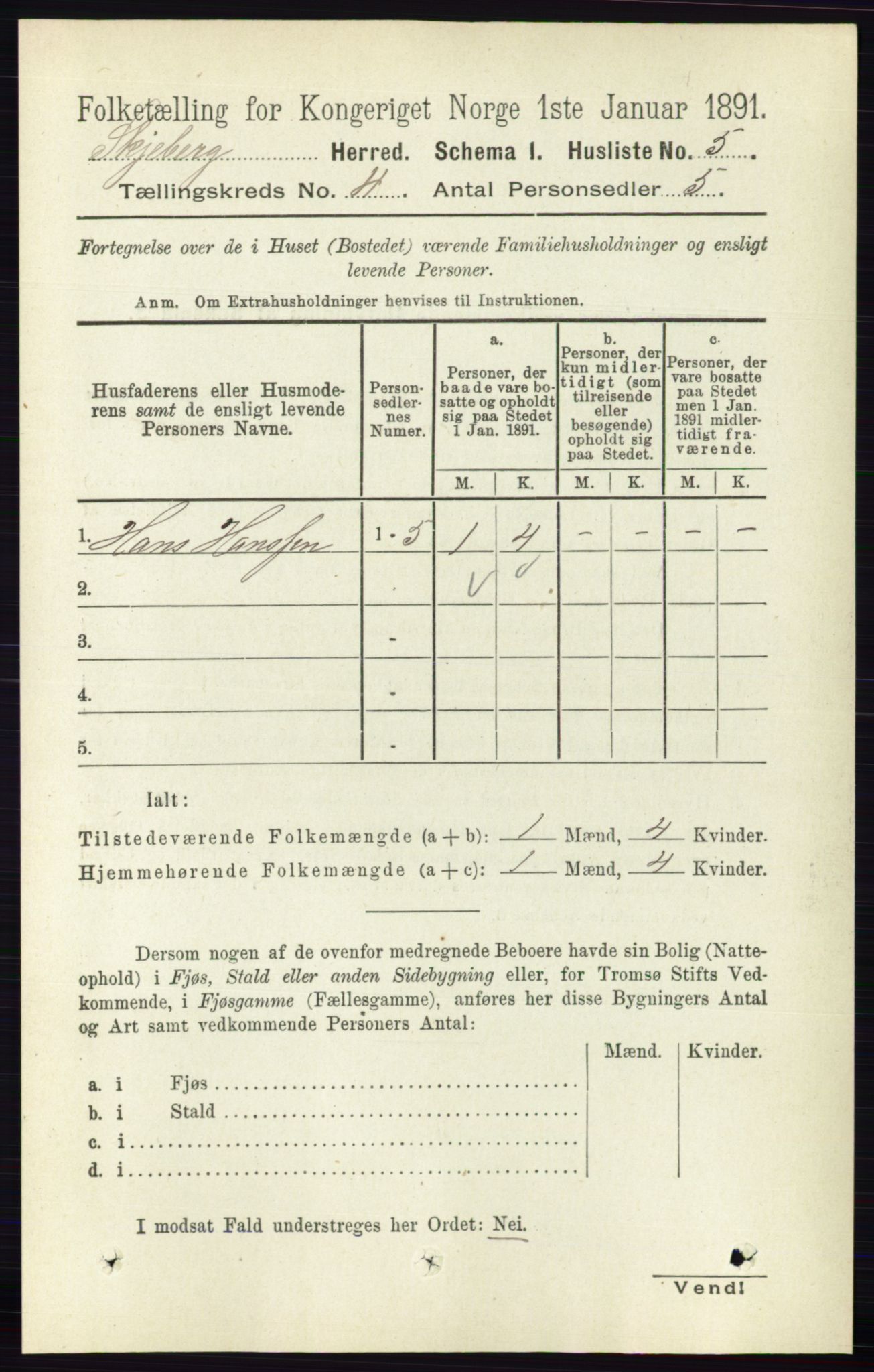 RA, 1891 census for 0115 Skjeberg, 1891, p. 1810