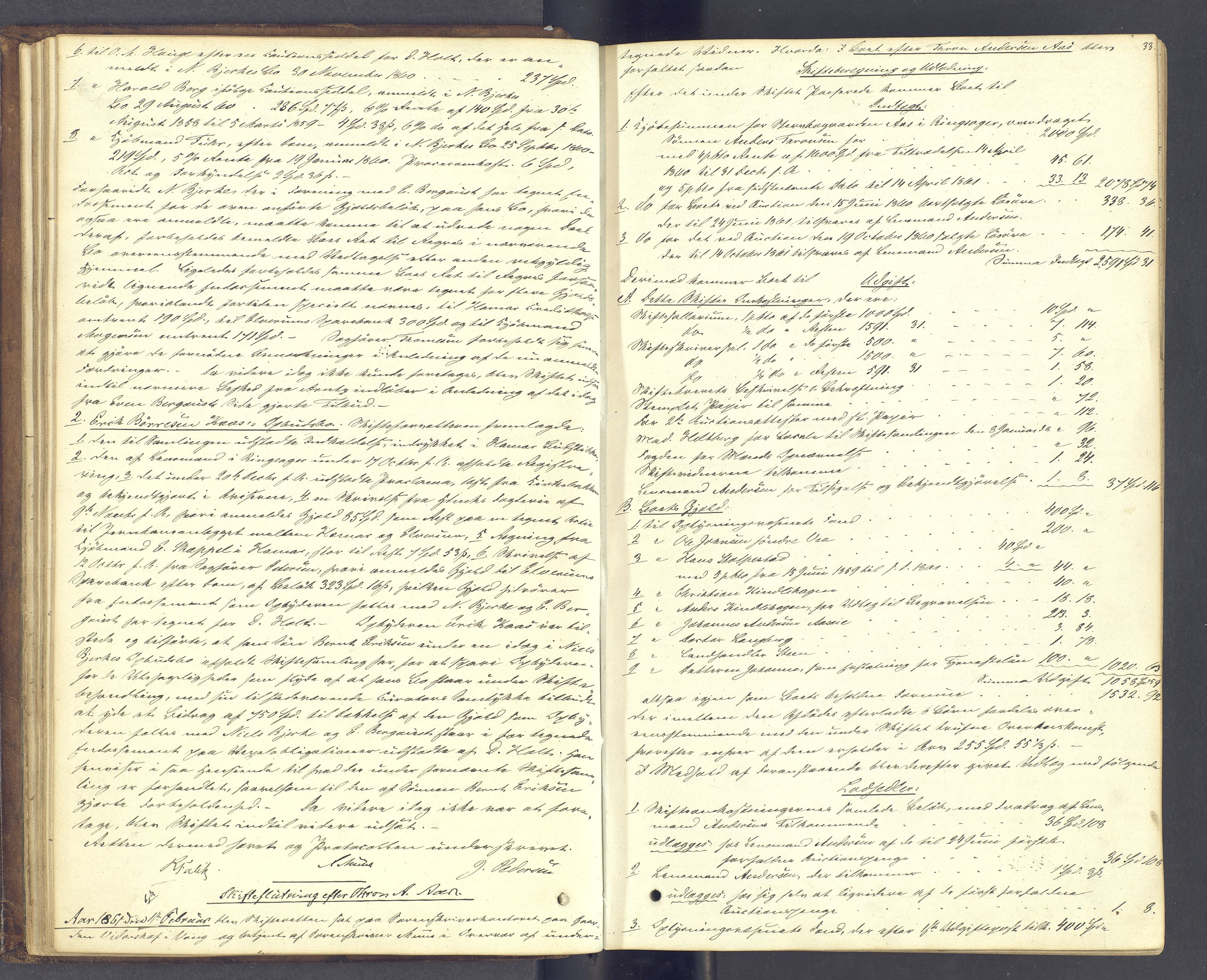 Nord-Hedmark sorenskriveri, AV/SAH-TING-012/J/Ja/L0013: Skifteprotokoll, 1860-1867, p. 32b-33a