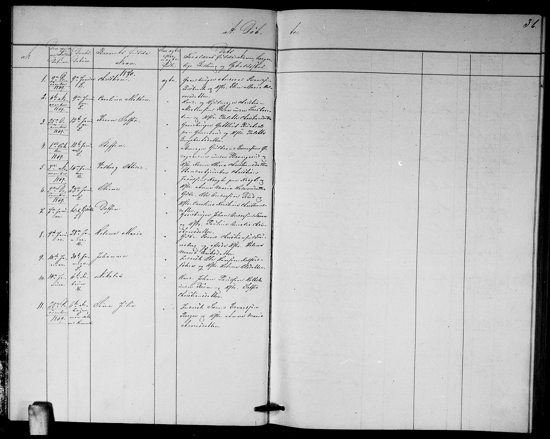 Høland prestekontor Kirkebøker, AV/SAO-A-10346a/G/Ga/L0006: Parish register (copy) no. I 6, 1869-1879, p. 3b