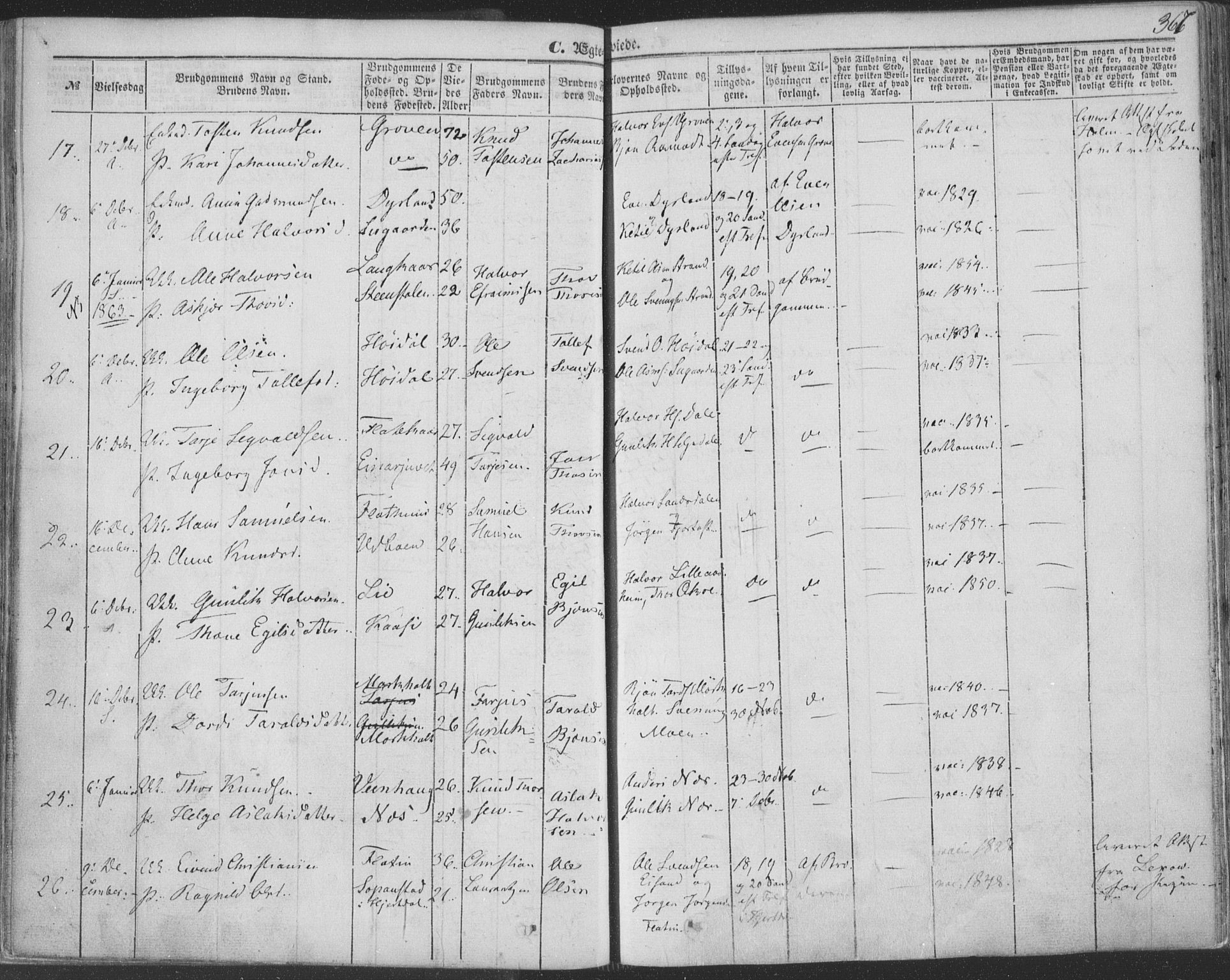 Seljord kirkebøker, AV/SAKO-A-20/F/Fa/L012b: Parish register (official) no. I 12B, 1850-1865, p. 367