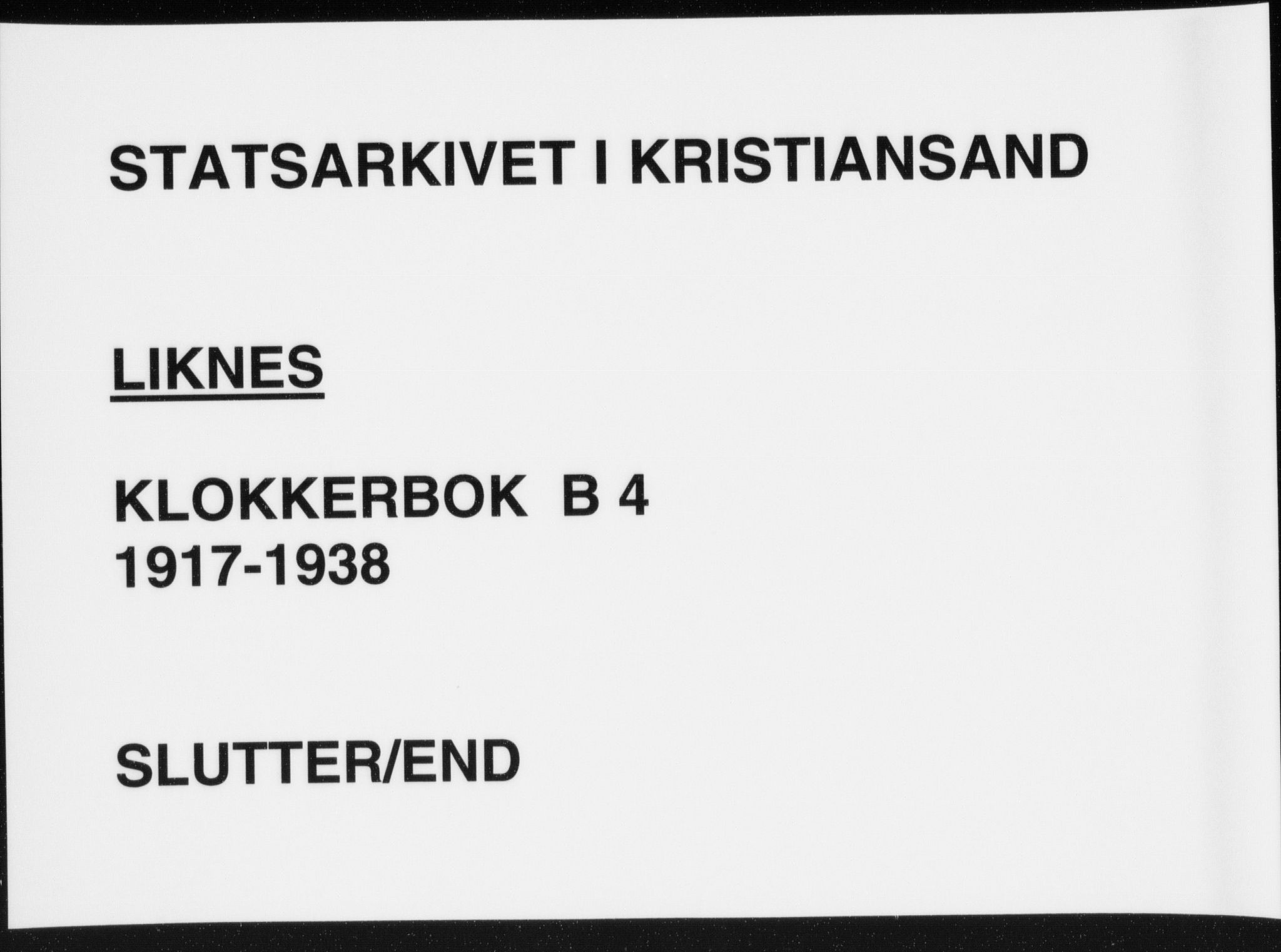 Kvinesdal sokneprestkontor, AV/SAK-1111-0026/F/Fb/Fbb/L0004: Parish register (copy) no. B 4, 1917-1938