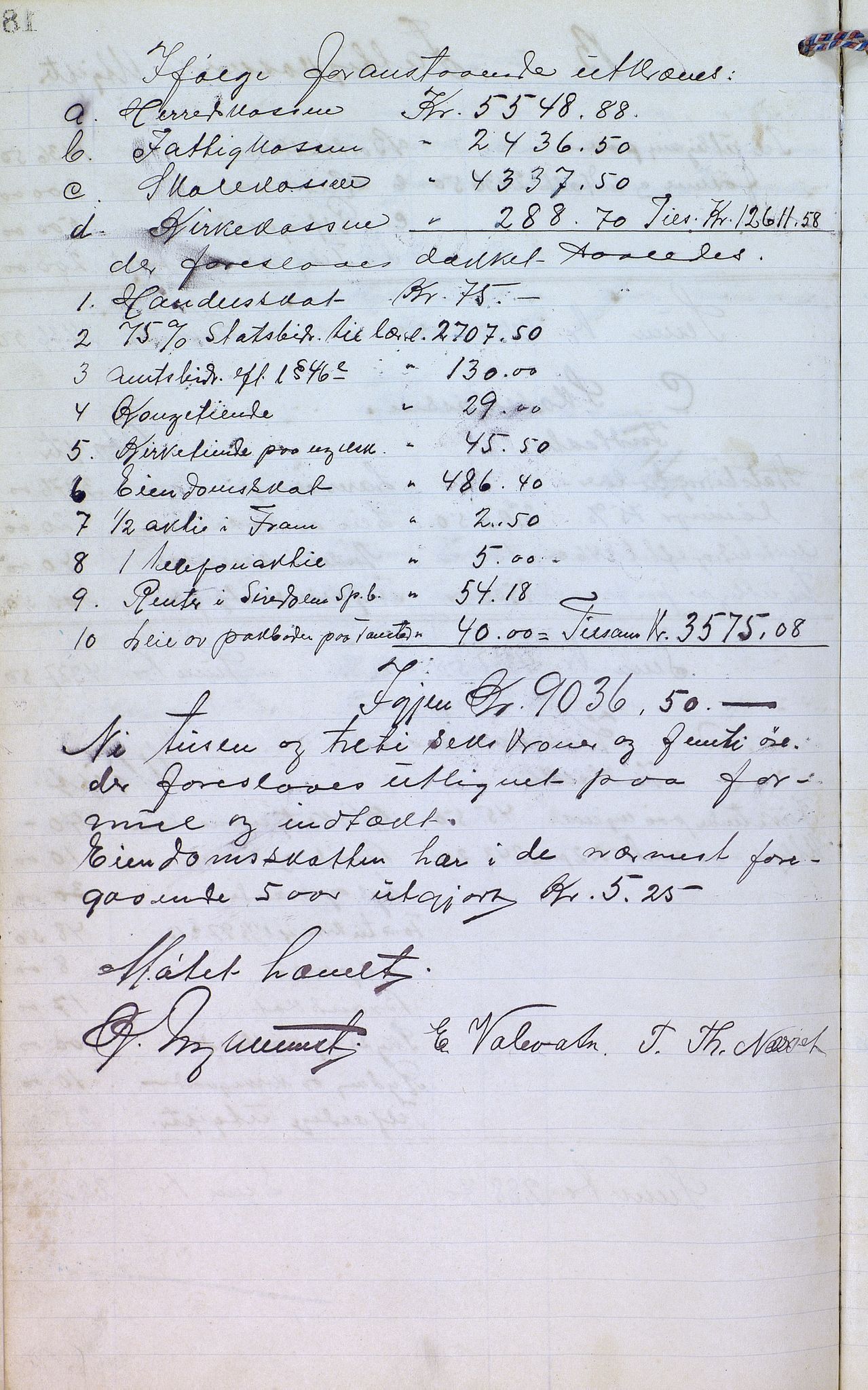 Øvre Sirdal kommune - Formannskapet/Kommunestyret, ARKSOR/1046ØS120/A/L0001: Møtebok (d), 1905-1917, p. 179b