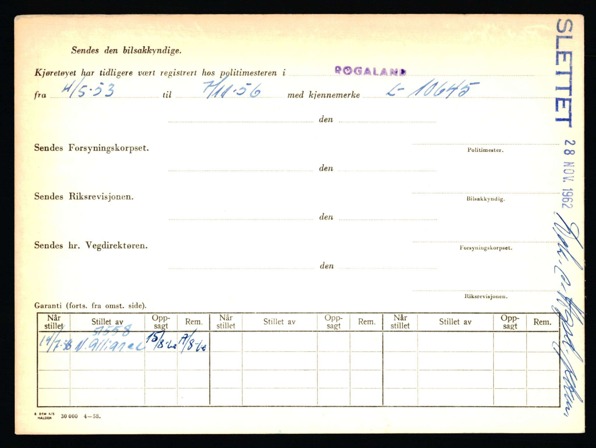 Stavanger trafikkstasjon, AV/SAST-A-101942/0/F/L0047: L-28400 - L-29099, 1930-1971, p. 70