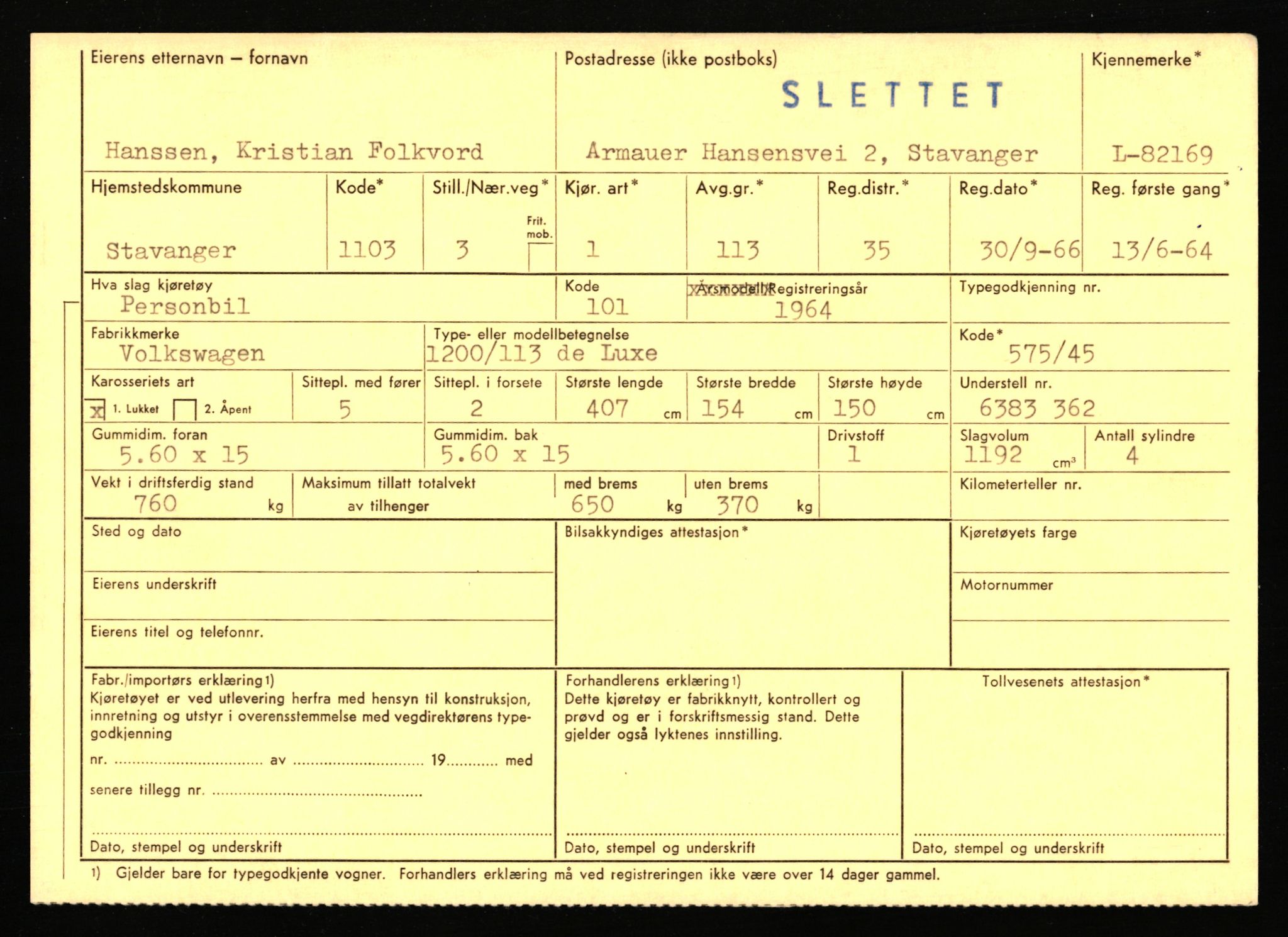 Stavanger trafikkstasjon, AV/SAST-A-101942/0/F/L0071: L-80500 - L-82199, 1930-1971, p. 2703