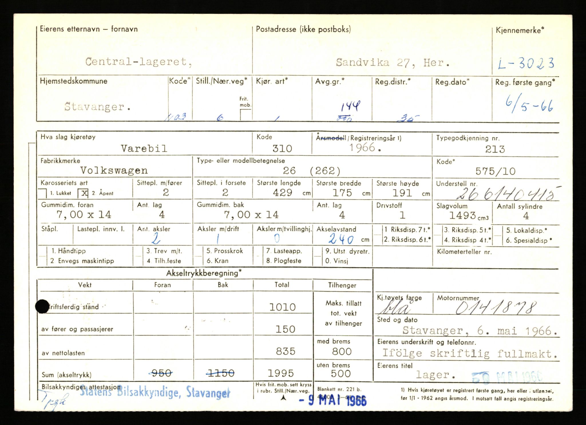 Stavanger trafikkstasjon, AV/SAST-A-101942/0/F/L0009: L-3000 - L-3349, 1930-1971, p. 139