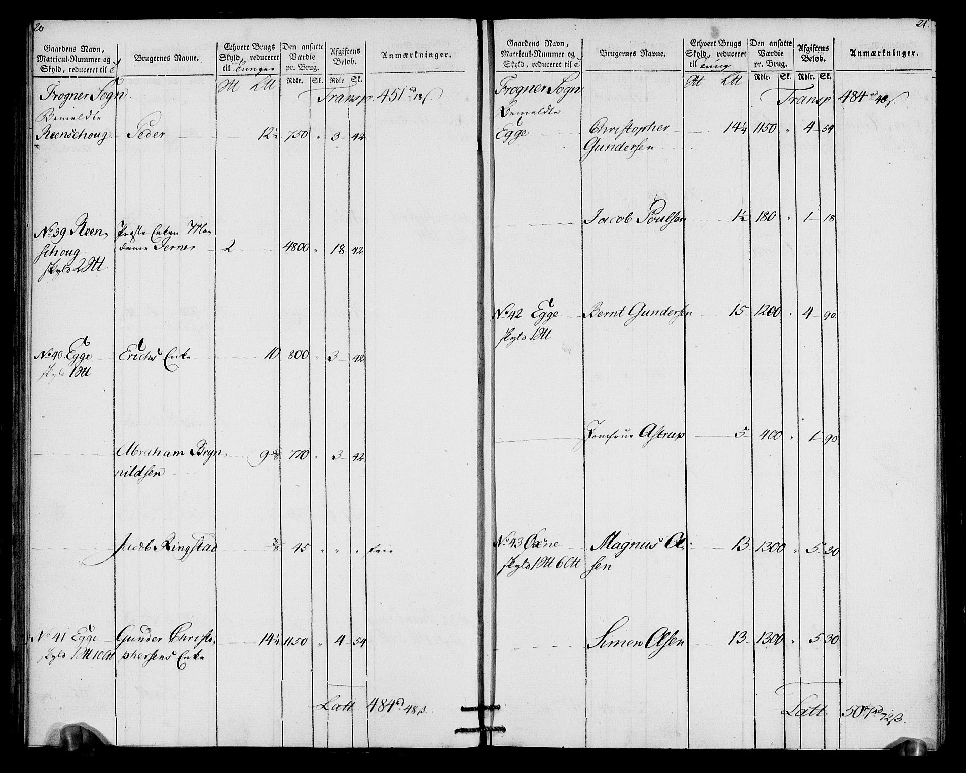 Rentekammeret inntil 1814, Realistisk ordnet avdeling, AV/RA-EA-4070/N/Ne/Nea/L0066: Buskerud fogderi. Oppebørselsregister for Lier, Røyken og Hurum prestegjeld, 1803-1804, p. 13