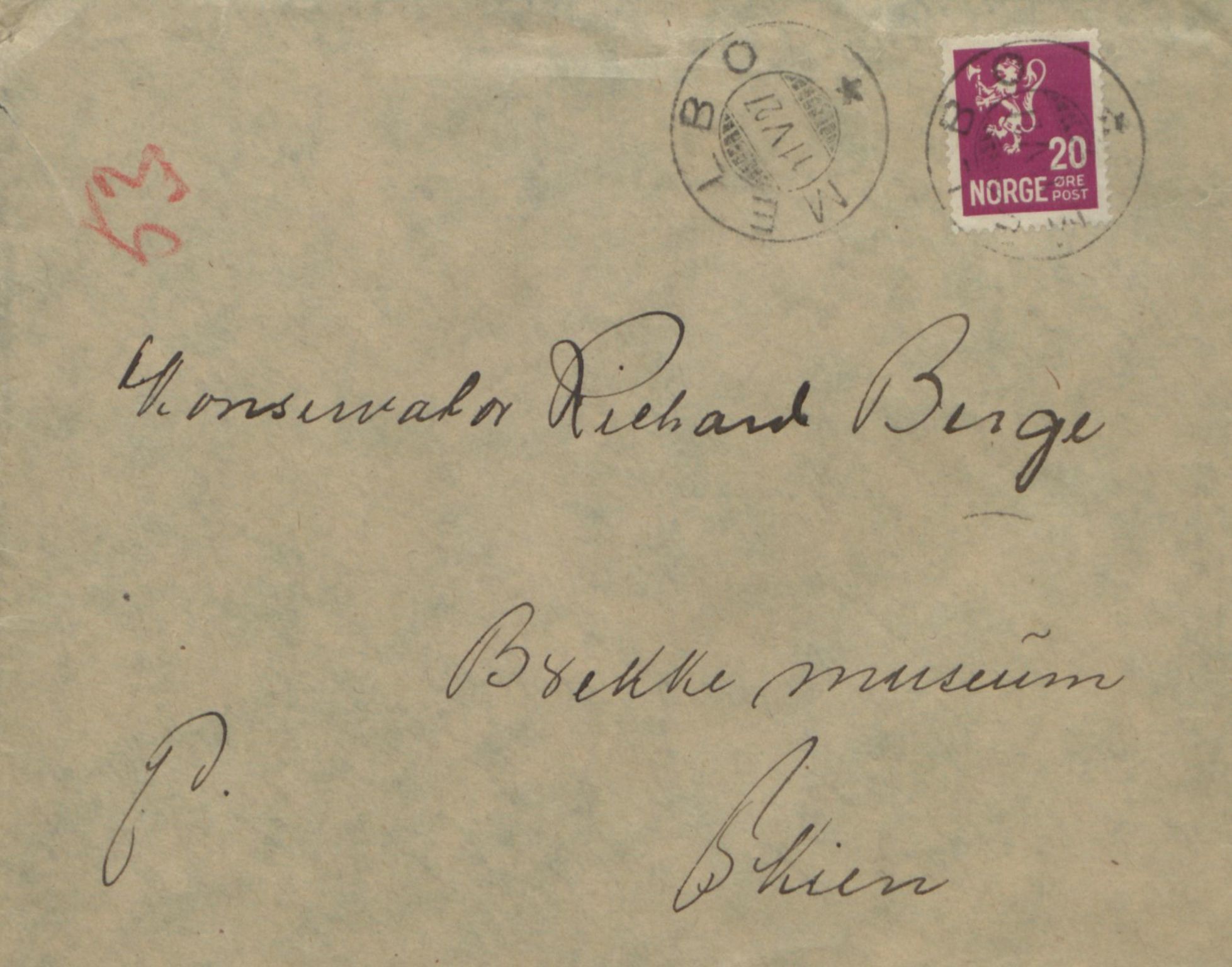 Rikard Berge, TEMU/TGM-A-1003/F/L0017/0011: 551-599 / 561 Ymse oppskriftar + brev til Berge, 1910-1950, p. 53