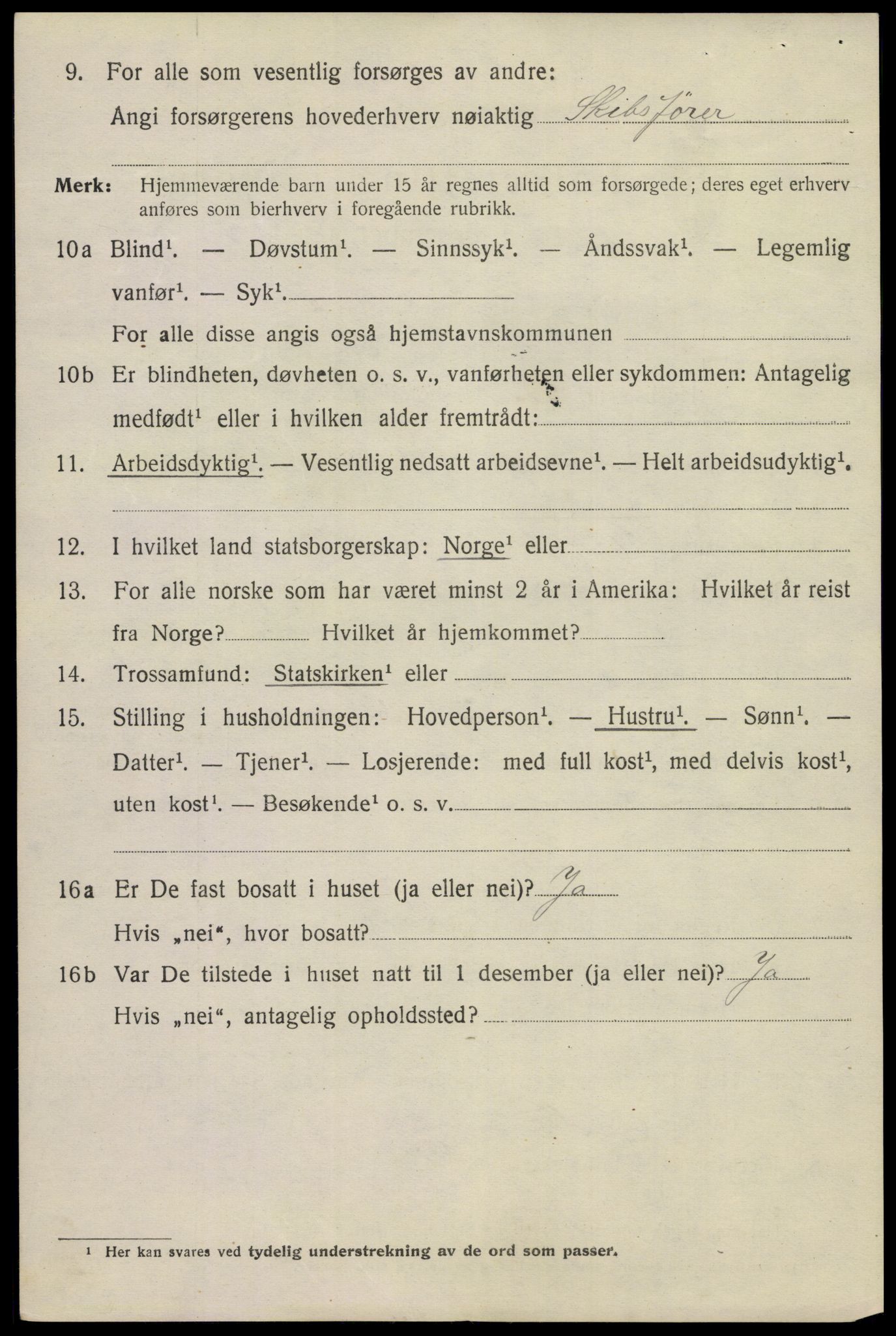 SAKO, 1920 census for Kragerø, 1920, p. 7670