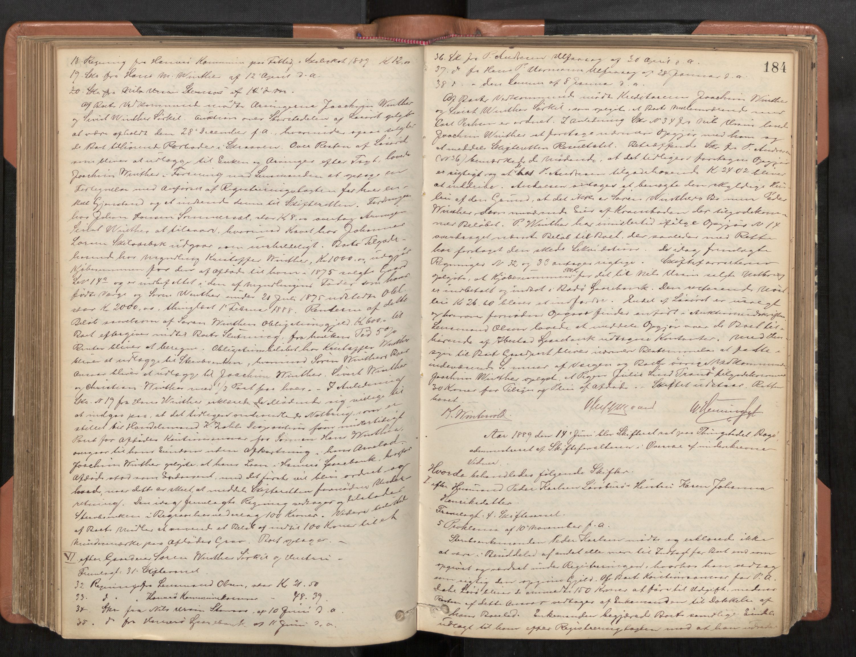 Steigen og Ofoten sorenskriveri, AV/SAT-A-0030/1/3/3B/L0001: Skiftebehandlingsprotokoll, 1879-1901, p. 184