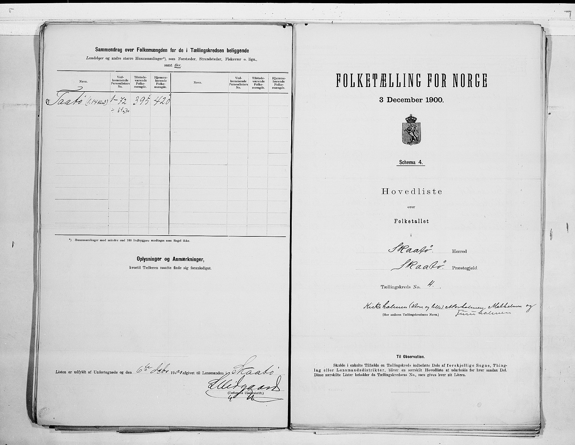 SAKO, 1900 census for Skåtøy, 1900, p. 10