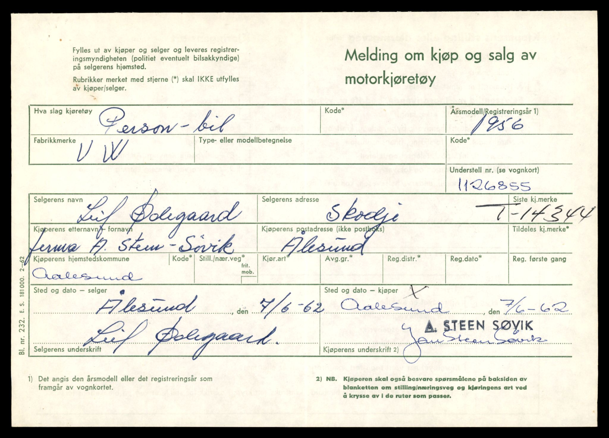 Møre og Romsdal vegkontor - Ålesund trafikkstasjon, AV/SAT-A-4099/F/Fe/L0045: Registreringskort for kjøretøy T 14320 - T 14444, 1927-1998, p. 625
