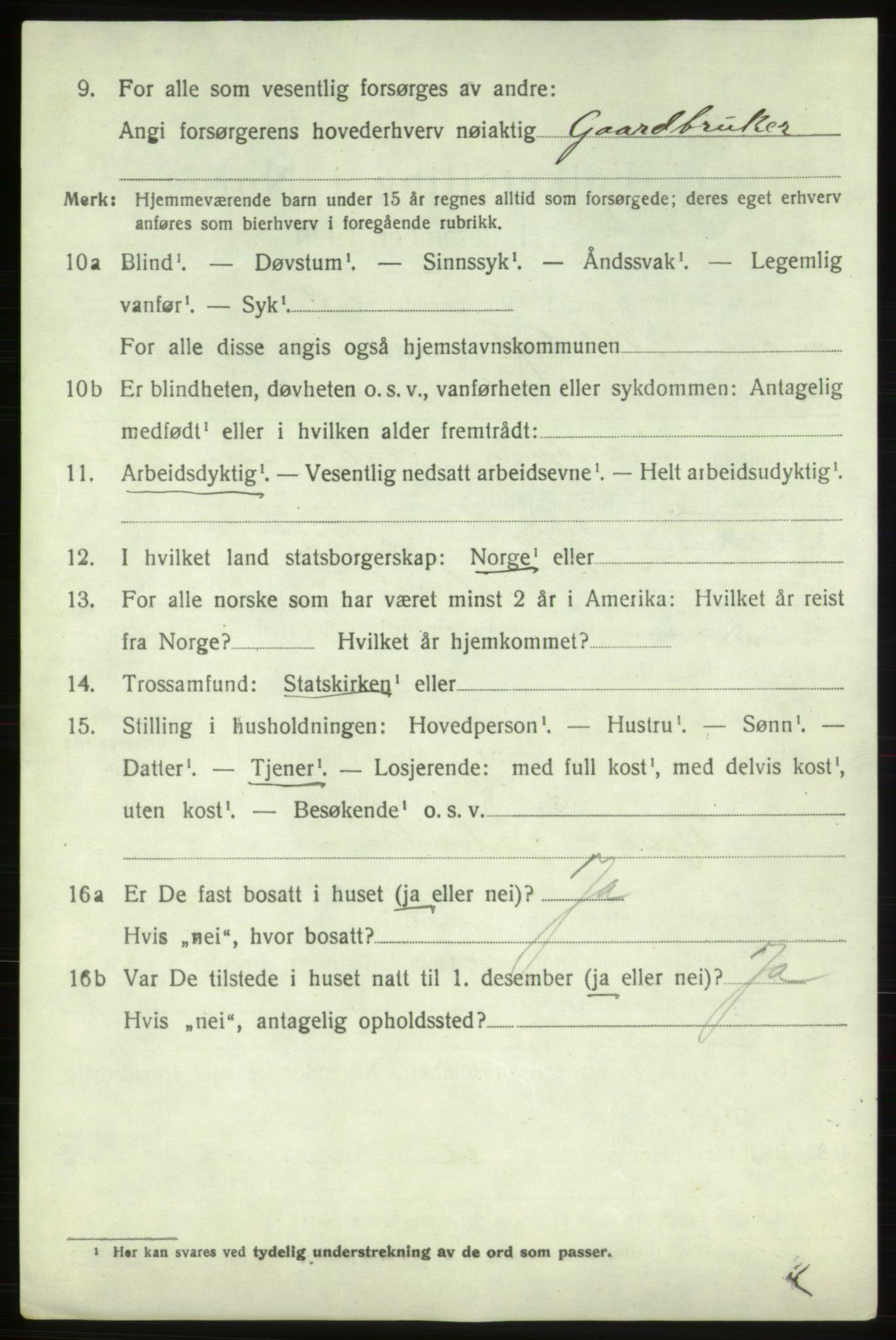 SAB, 1920 census for Vikebygd, 1920, p. 2182