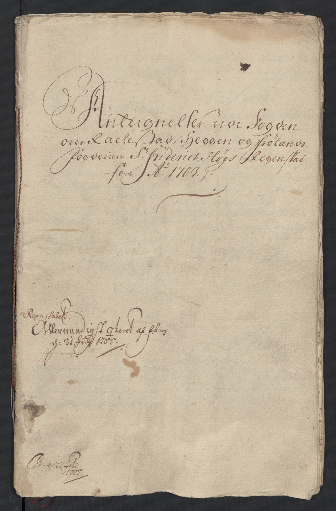Rentekammeret inntil 1814, Reviderte regnskaper, Fogderegnskap, AV/RA-EA-4092/R07/L0295: Fogderegnskap Rakkestad, Heggen og Frøland, 1703, p. 407