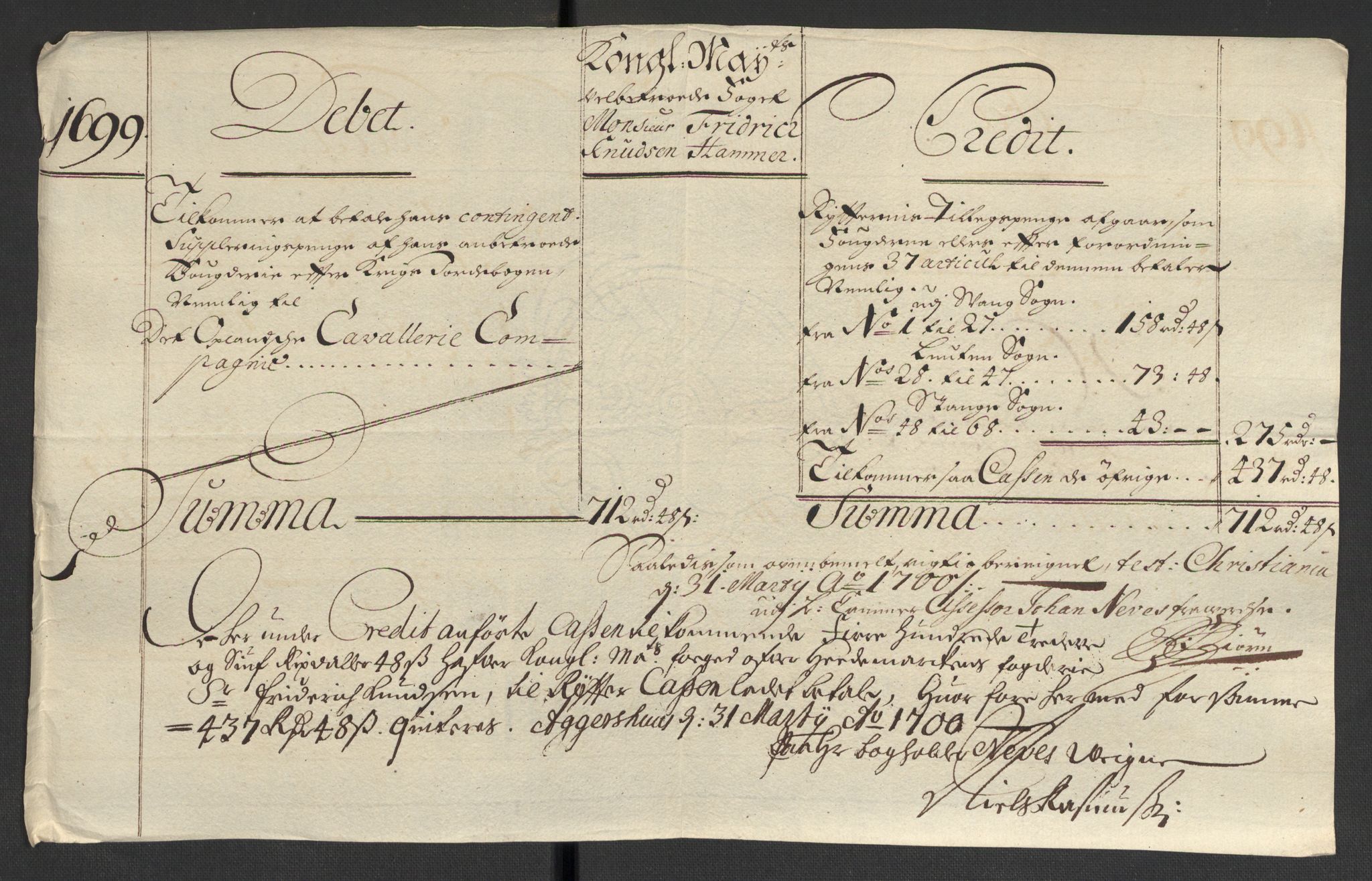 Rentekammeret inntil 1814, Reviderte regnskaper, Fogderegnskap, AV/RA-EA-4092/R16/L1038: Fogderegnskap Hedmark, 1699, p. 135