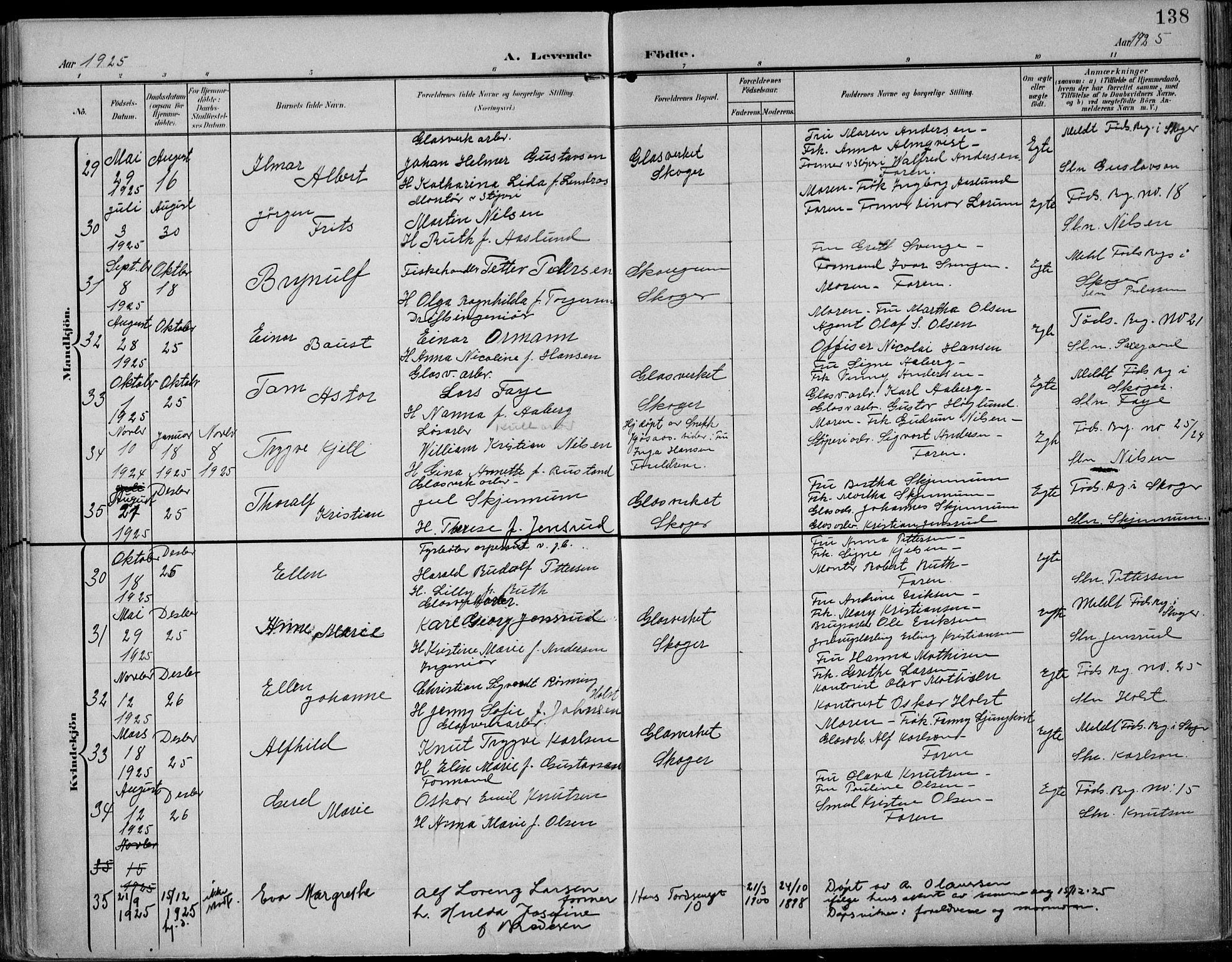 Strømsø kirkebøker, AV/SAKO-A-246/F/Fb/L0008: Parish register (official) no. II 8, 1902-1933, p. 138