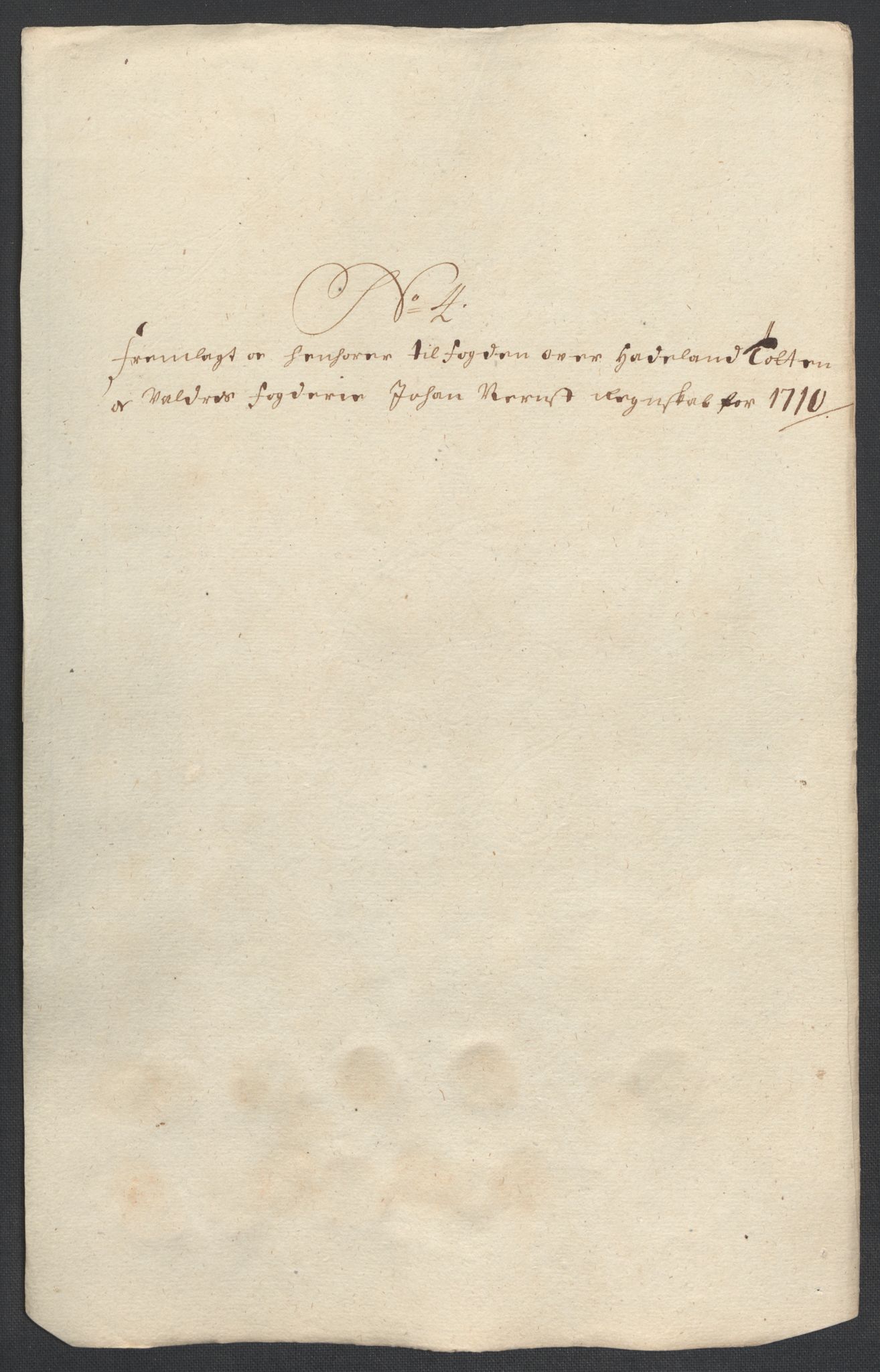 Rentekammeret inntil 1814, Reviderte regnskaper, Fogderegnskap, AV/RA-EA-4092/R18/L1307: Fogderegnskap Hadeland, Toten og Valdres, 1710, p. 27