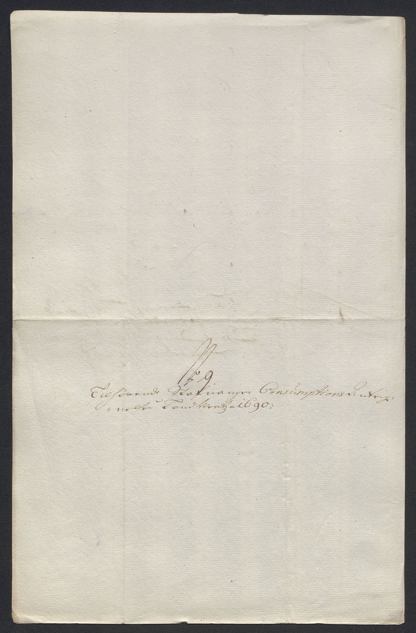 Rentekammeret inntil 1814, Reviderte regnskaper, Byregnskaper, AV/RA-EA-4066/R/Ro/L0333: [O25] Konsumpsjonsregnskap, 1690-1704, p. 21