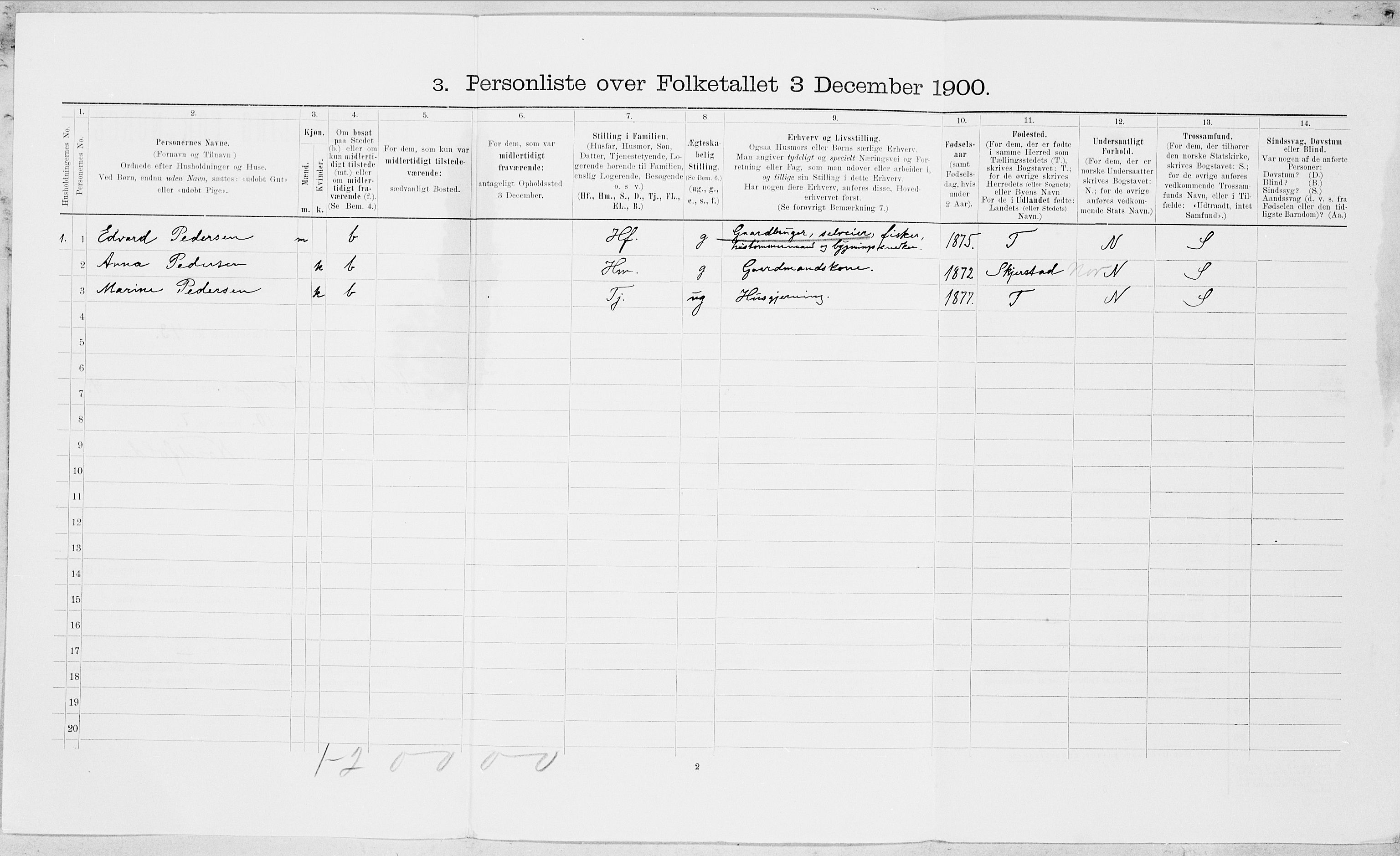 SAT, 1900 census for Nordfold-Kjerringøy, 1900, p. 473