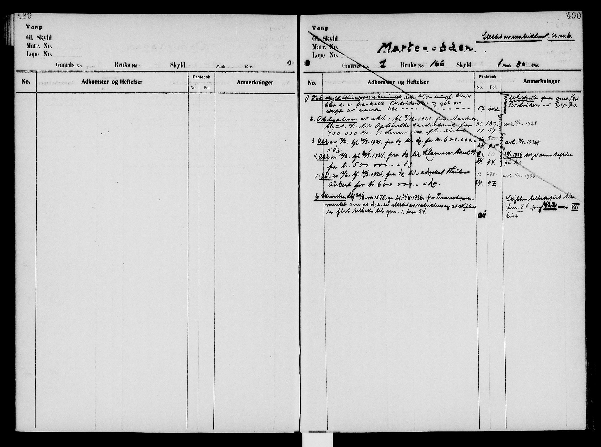 Nord-Hedmark sorenskriveri, SAH/TING-012/H/Ha/Had/Hade/L0005: Mortgage register no. 4.5, 1916-1940, p. 489-490