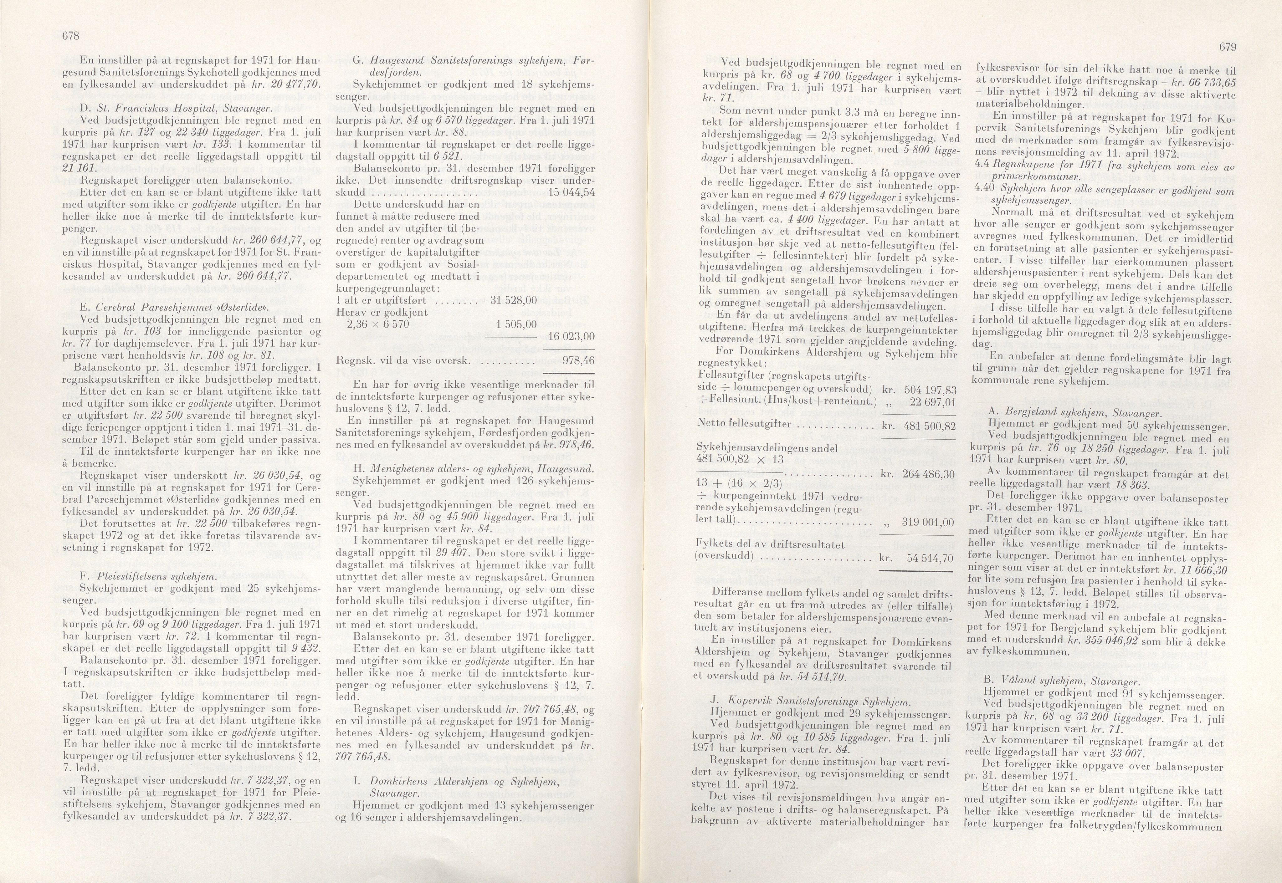 Rogaland fylkeskommune - Fylkesrådmannen , IKAR/A-900/A/Aa/Aaa/L0092: Møtebok , 1972, p. 678-679