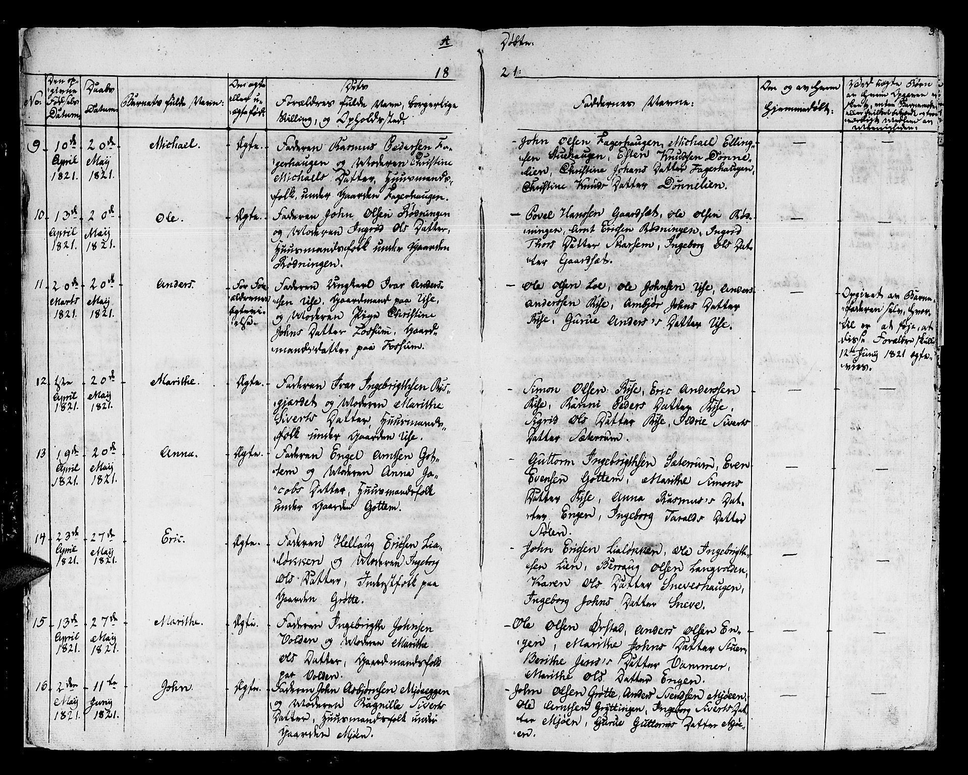 Ministerialprotokoller, klokkerbøker og fødselsregistre - Sør-Trøndelag, SAT/A-1456/678/L0897: Parish register (official) no. 678A06-07, 1821-1847, p. 3