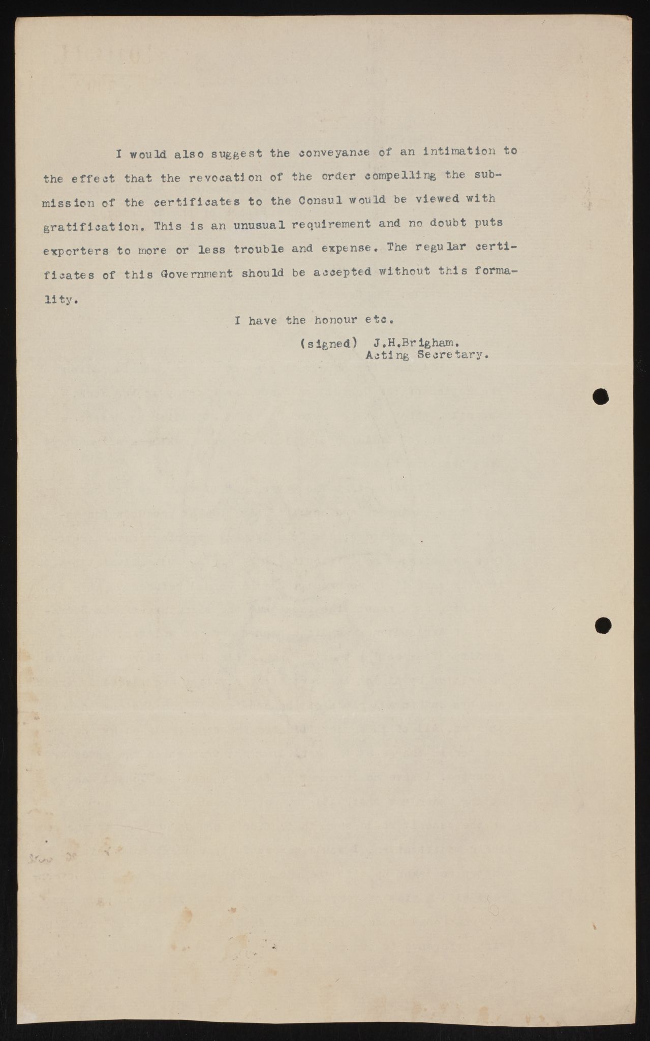 Utenriksdepartementet, RA/S-2259, 1872-1932, p. 289