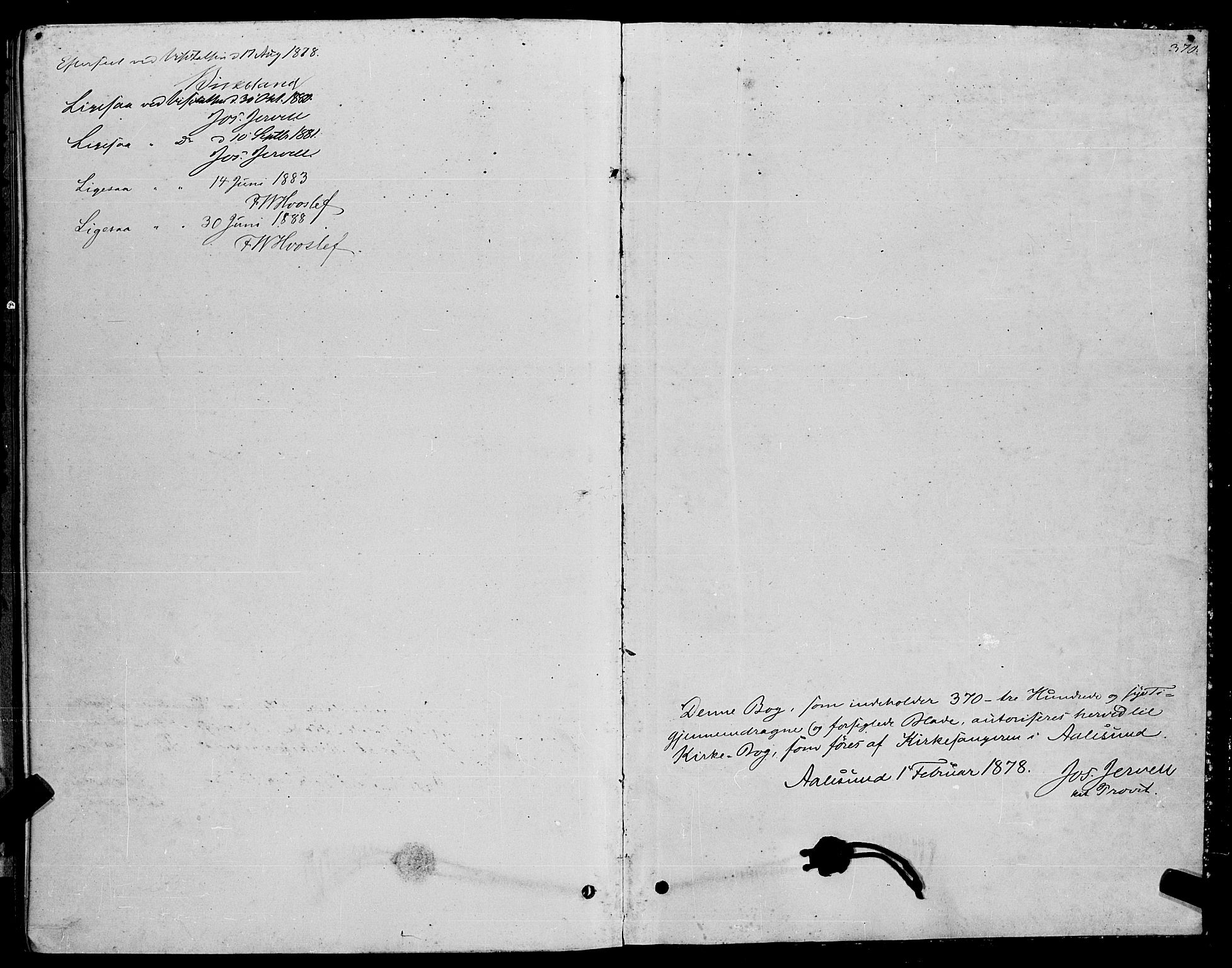 Ministerialprotokoller, klokkerbøker og fødselsregistre - Møre og Romsdal, SAT/A-1454/529/L0466: Parish register (copy) no. 529C03, 1878-1888, p. 370