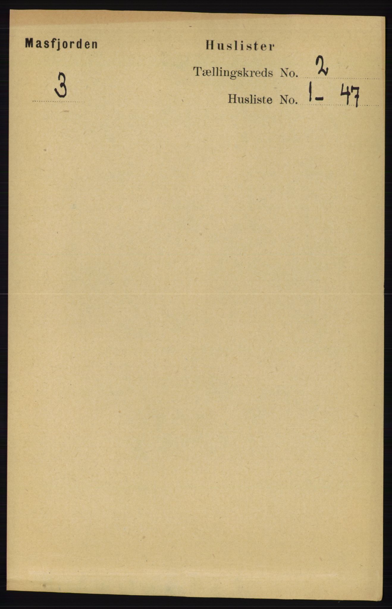 RA, 1891 census for 1266 Masfjorden, 1891, p. 142