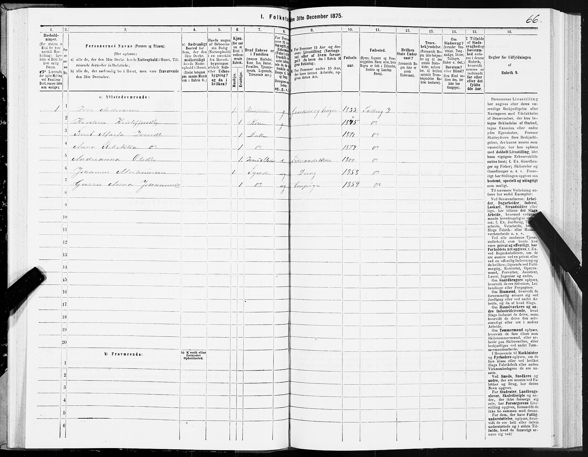 SAT, 1875 census for 1729P Inderøy, 1875, p. 5066