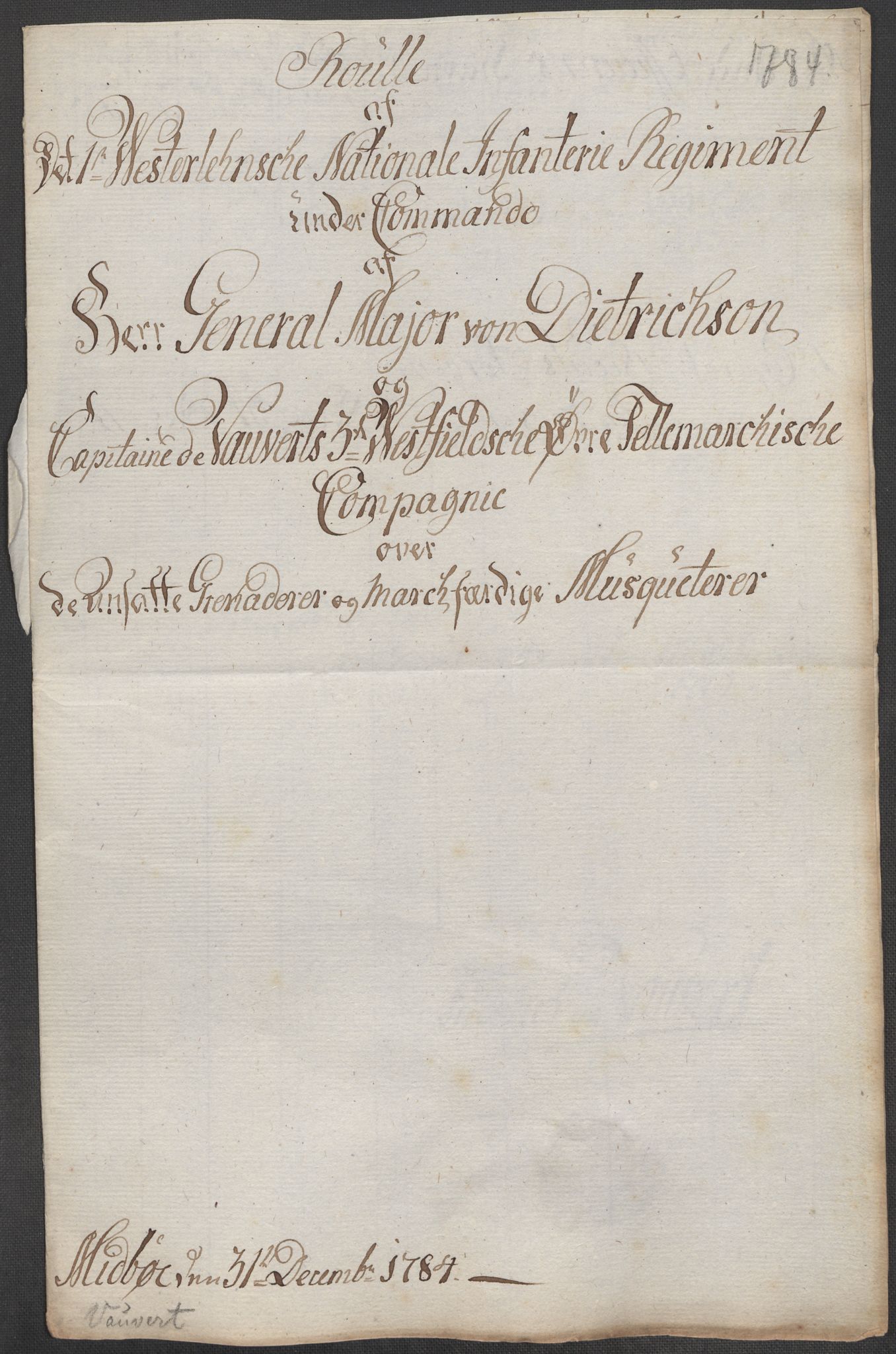 Generalitets- og kommissariatskollegiet, Det kongelige norske kommissariatskollegium, RA/EA-5420/E/Eh/L0001b: Diverse, 1659-1807, p. 217
