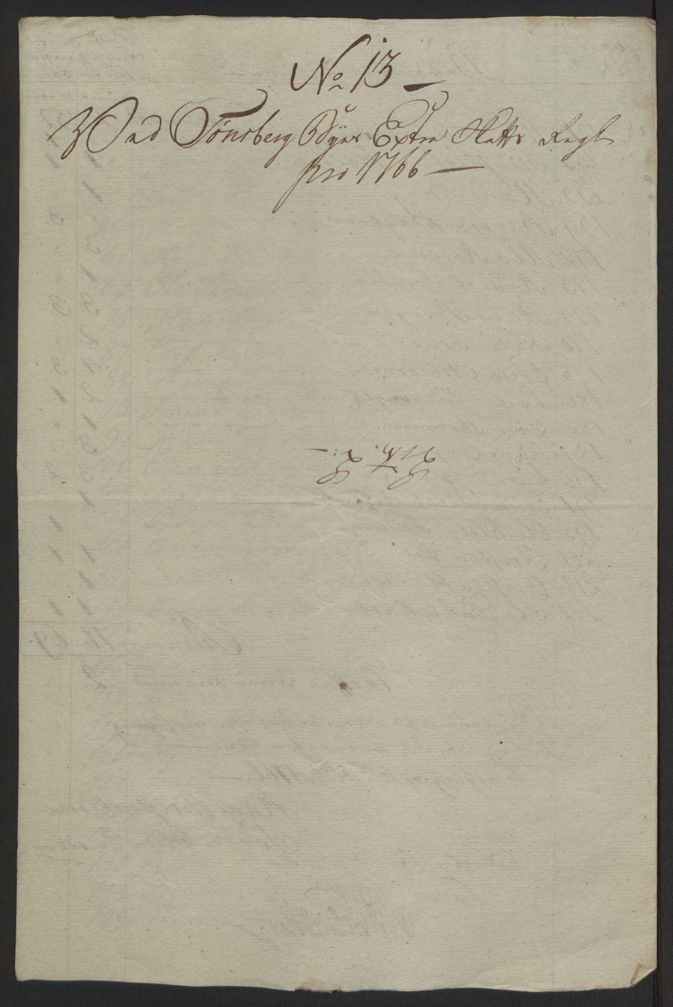 Rentekammeret inntil 1814, Reviderte regnskaper, Byregnskaper, AV/RA-EA-4066/R/Rh/L0162/0001: [H4] Kontribusjonsregnskap / Ekstraskatt, Tønsberg, 1762-1772, p. 284