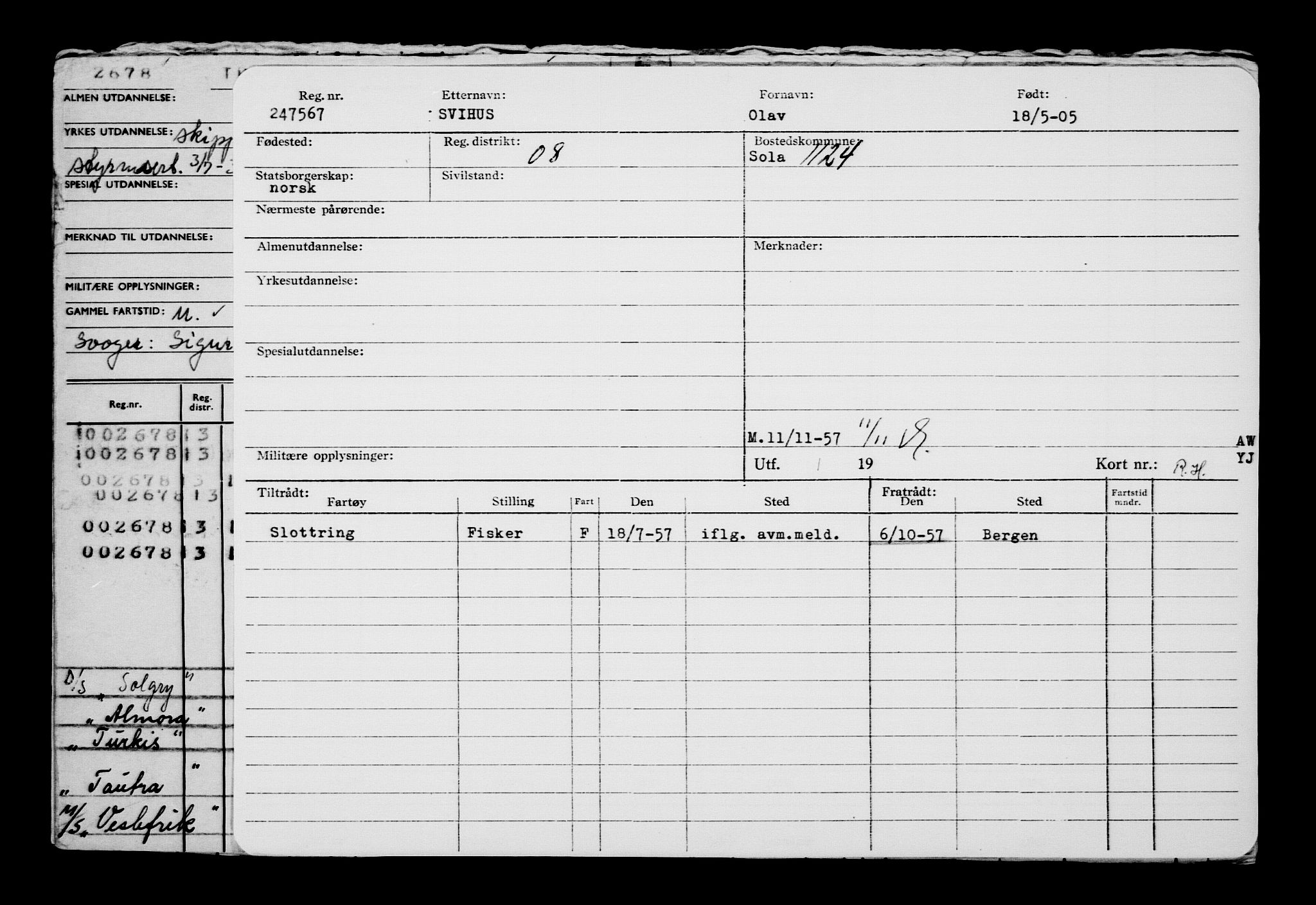 Direktoratet for sjømenn, AV/RA-S-3545/G/Gb/L0059: Hovedkort, 1905, p. 200