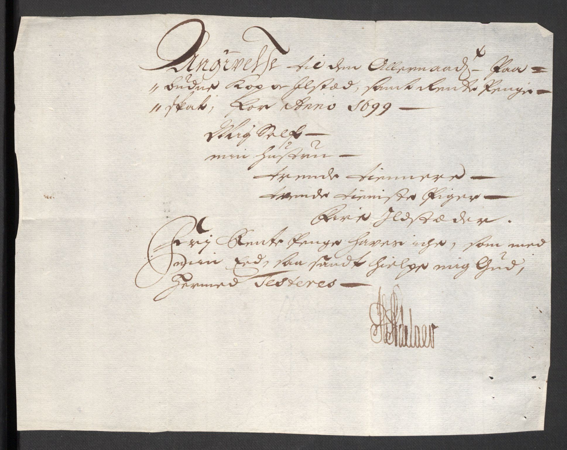 Rentekammeret inntil 1814, Reviderte regnskaper, Fogderegnskap, AV/RA-EA-4092/R36/L2104: Fogderegnskap Øvre og Nedre Telemark og Bamble, 1700, p. 393