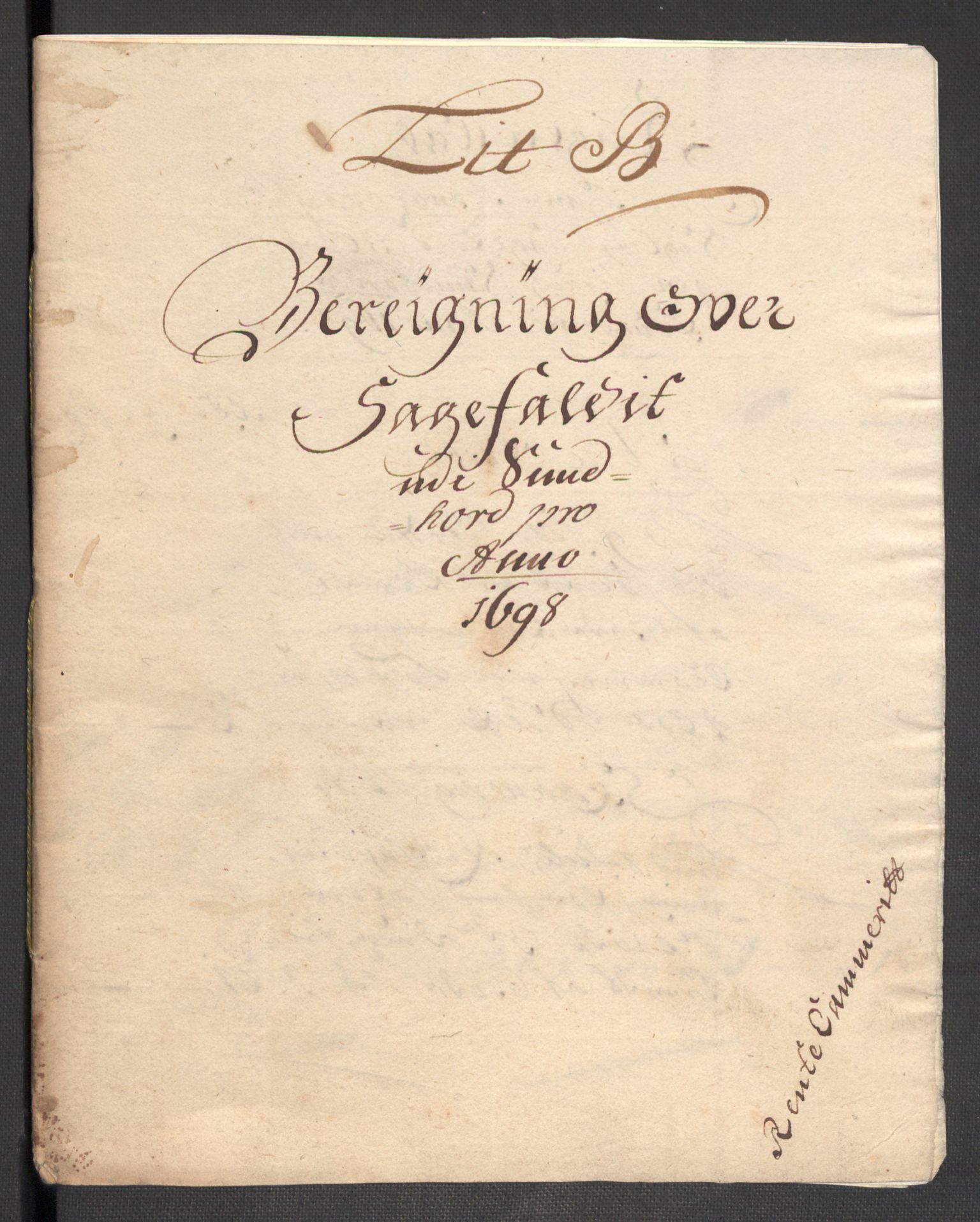 Rentekammeret inntil 1814, Reviderte regnskaper, Fogderegnskap, AV/RA-EA-4092/R48/L2977: Fogderegnskap Sunnhordland og Hardanger, 1697-1698, p. 244
