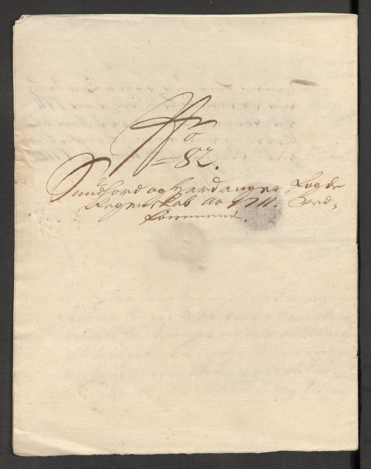 Rentekammeret inntil 1814, Reviderte regnskaper, Fogderegnskap, AV/RA-EA-4092/R48/L2987: Fogderegnskap Sunnhordland og Hardanger, 1711, p. 304