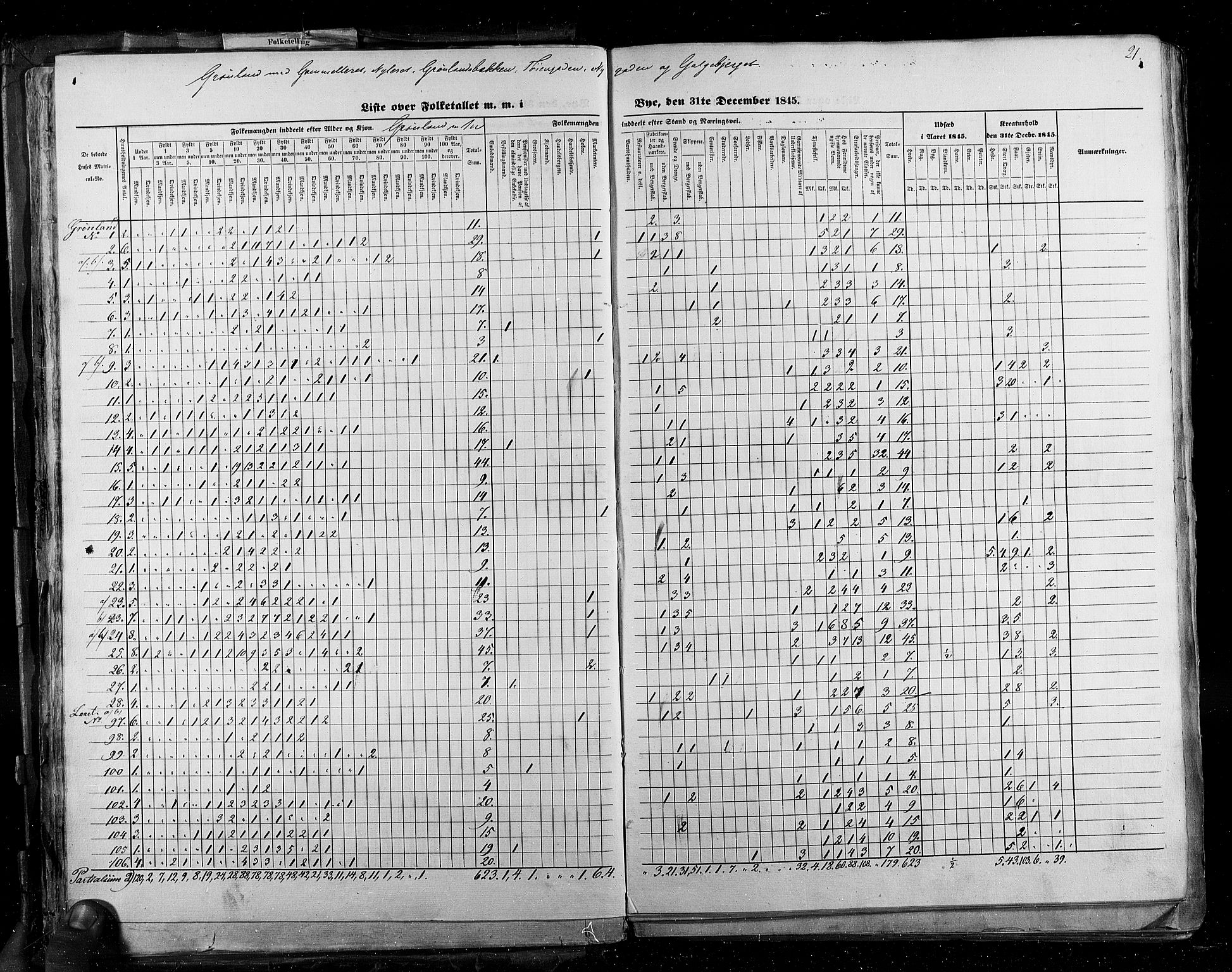 RA, Census 1845, vol. 2: Smålenenes amt og Akershus amt, 1845, p. 21