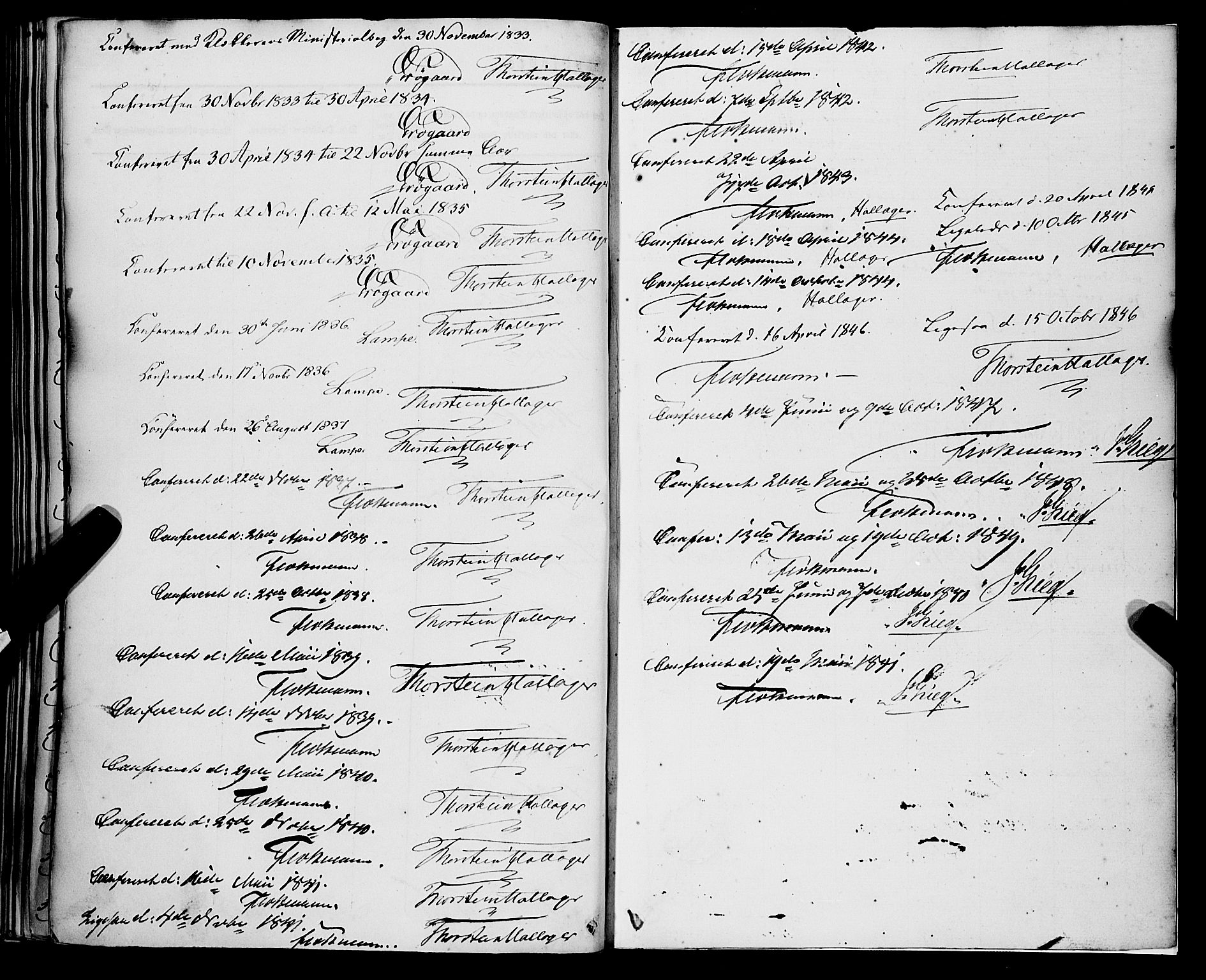 Nykirken Sokneprestembete, SAB/A-77101/H/Haa/L0041: Parish register (official) no. E 1, 1833-1850