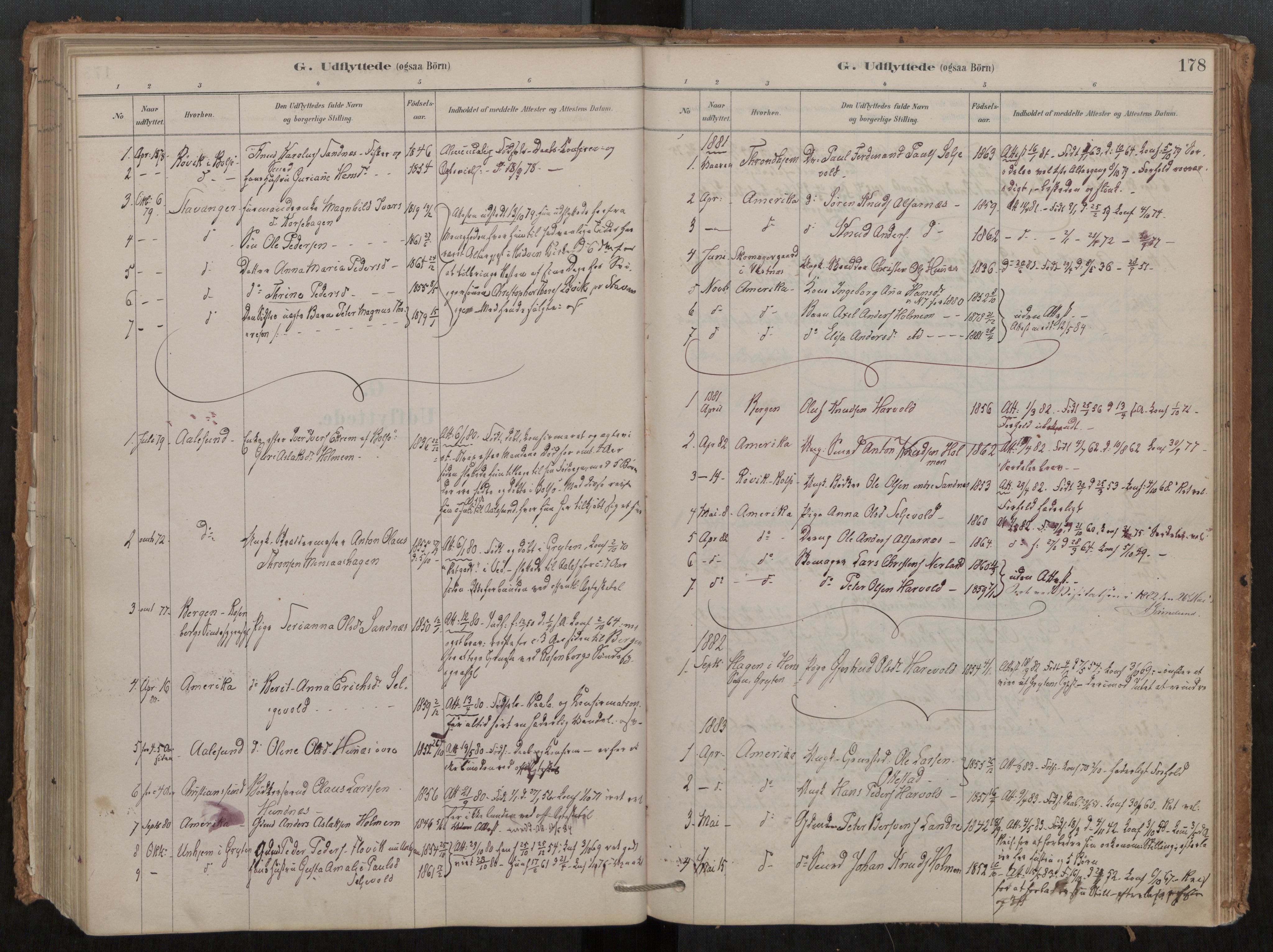 Ministerialprotokoller, klokkerbøker og fødselsregistre - Møre og Romsdal, AV/SAT-A-1454/548/L0615: Parish register (official) no. 548A02, 1878-1906, p. 178