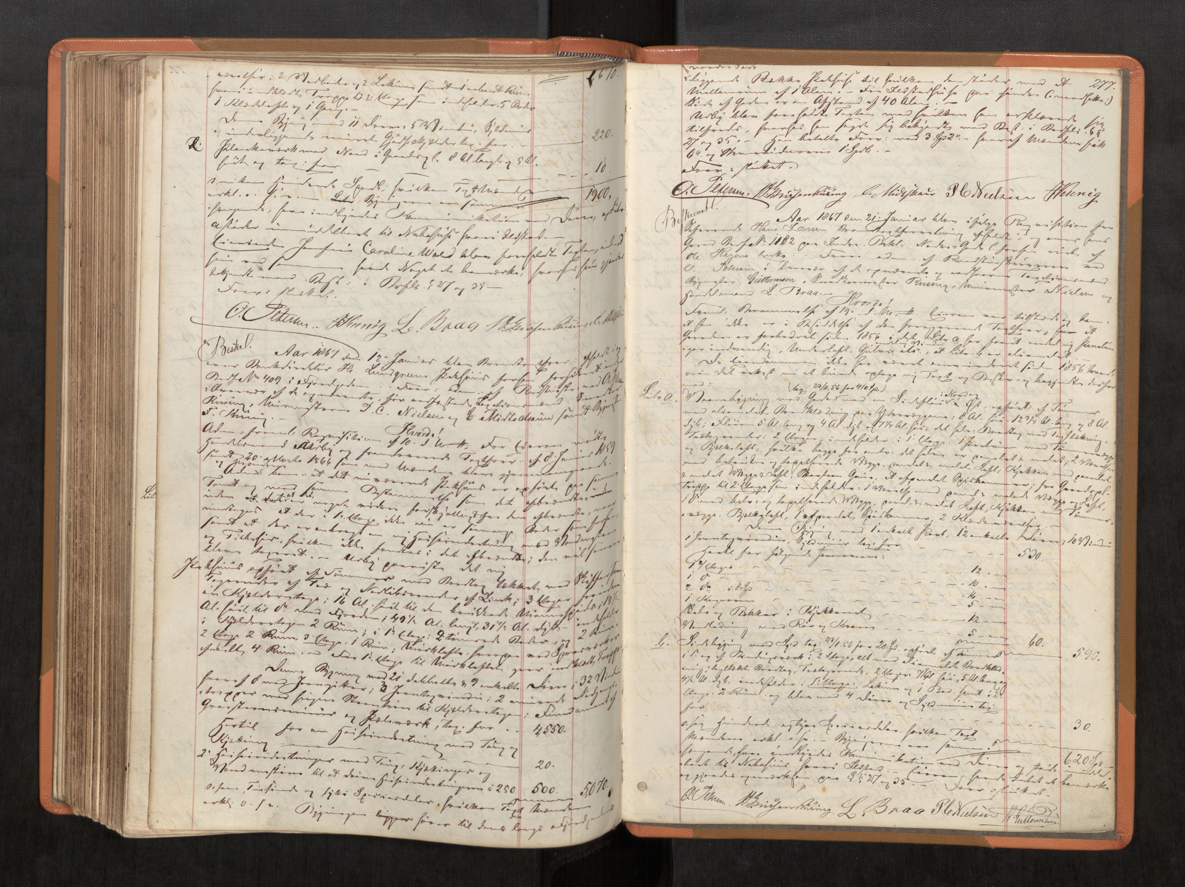 Norges Brannkasse Trondheim magistrat, AV/SAT-A-5590/Fa/L0037: Branntakstprotokoll, 1860-1867, p. 277