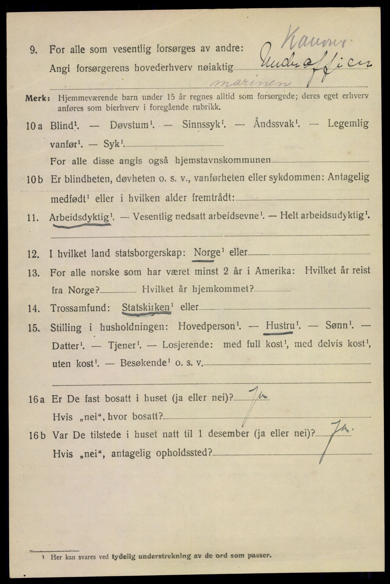 SAKO, 1920 census for Horten, 1920, p. 10392